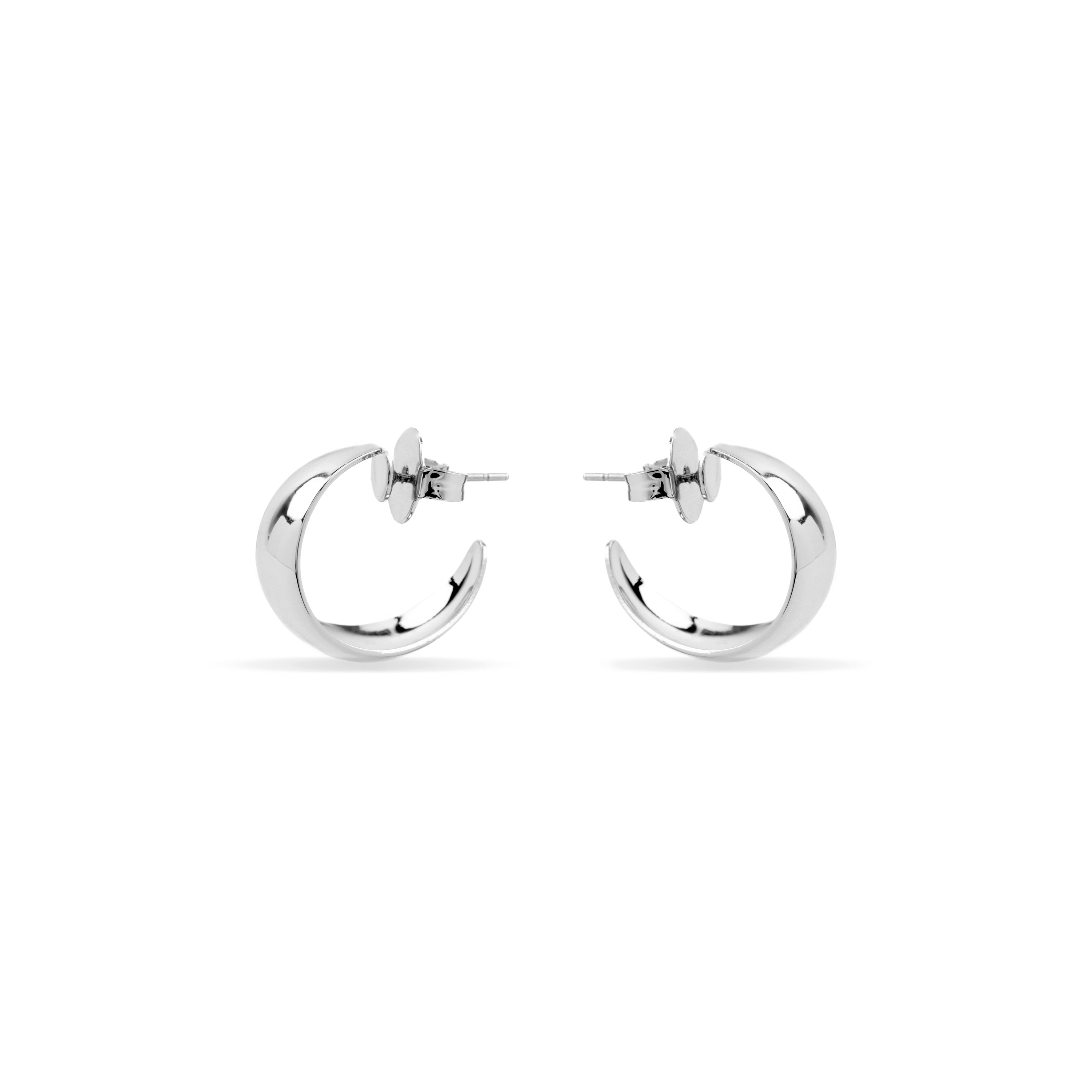 Boucles d'oreilles finition argent Hellax