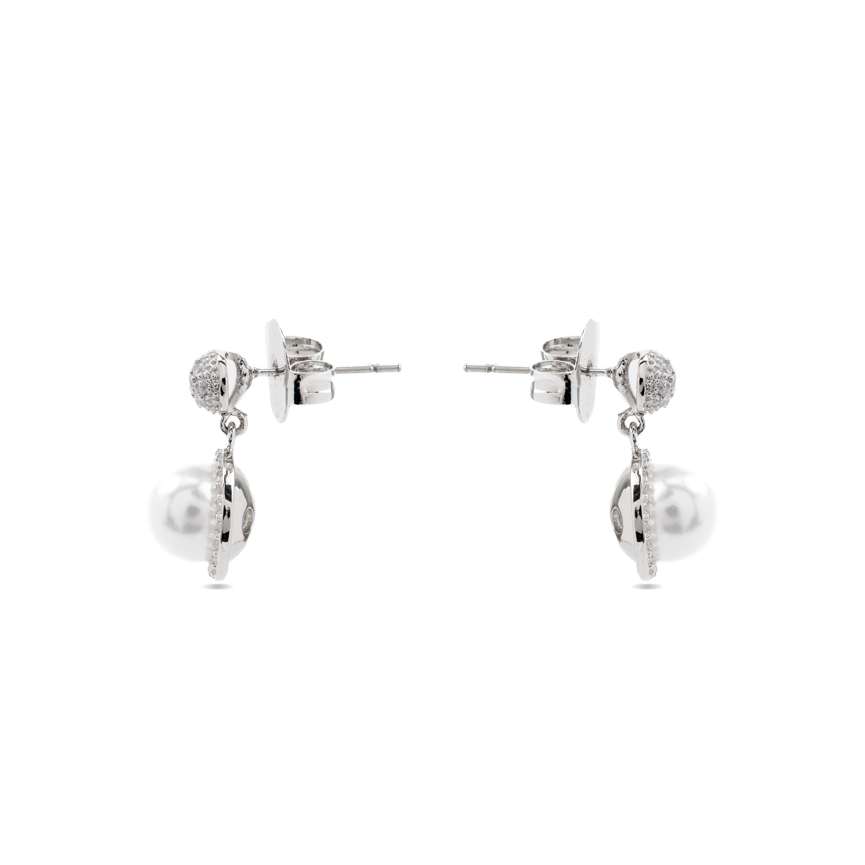 Boucles d'oreilles Saali finition argent