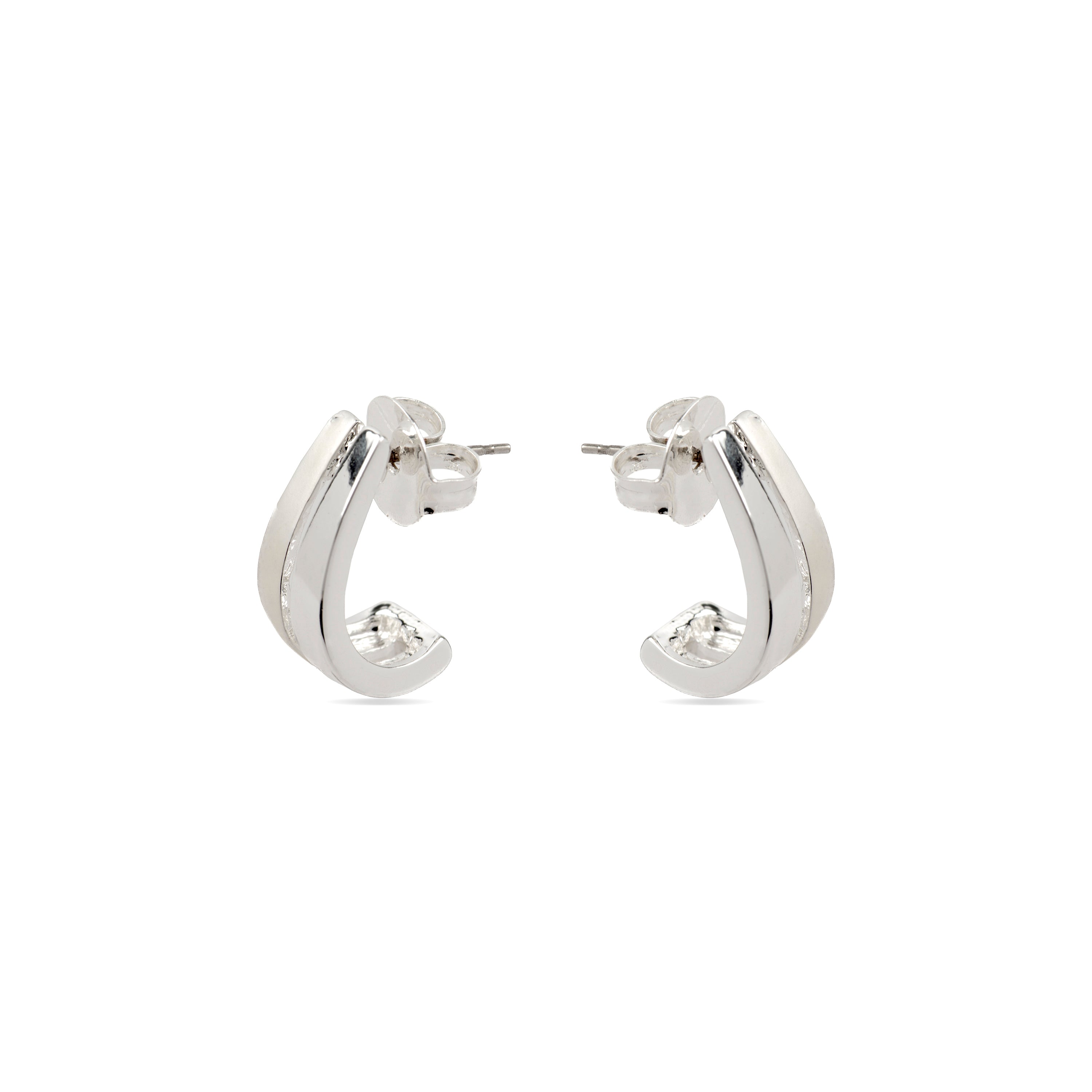 Pendientes con - acabado plata - Oirfan