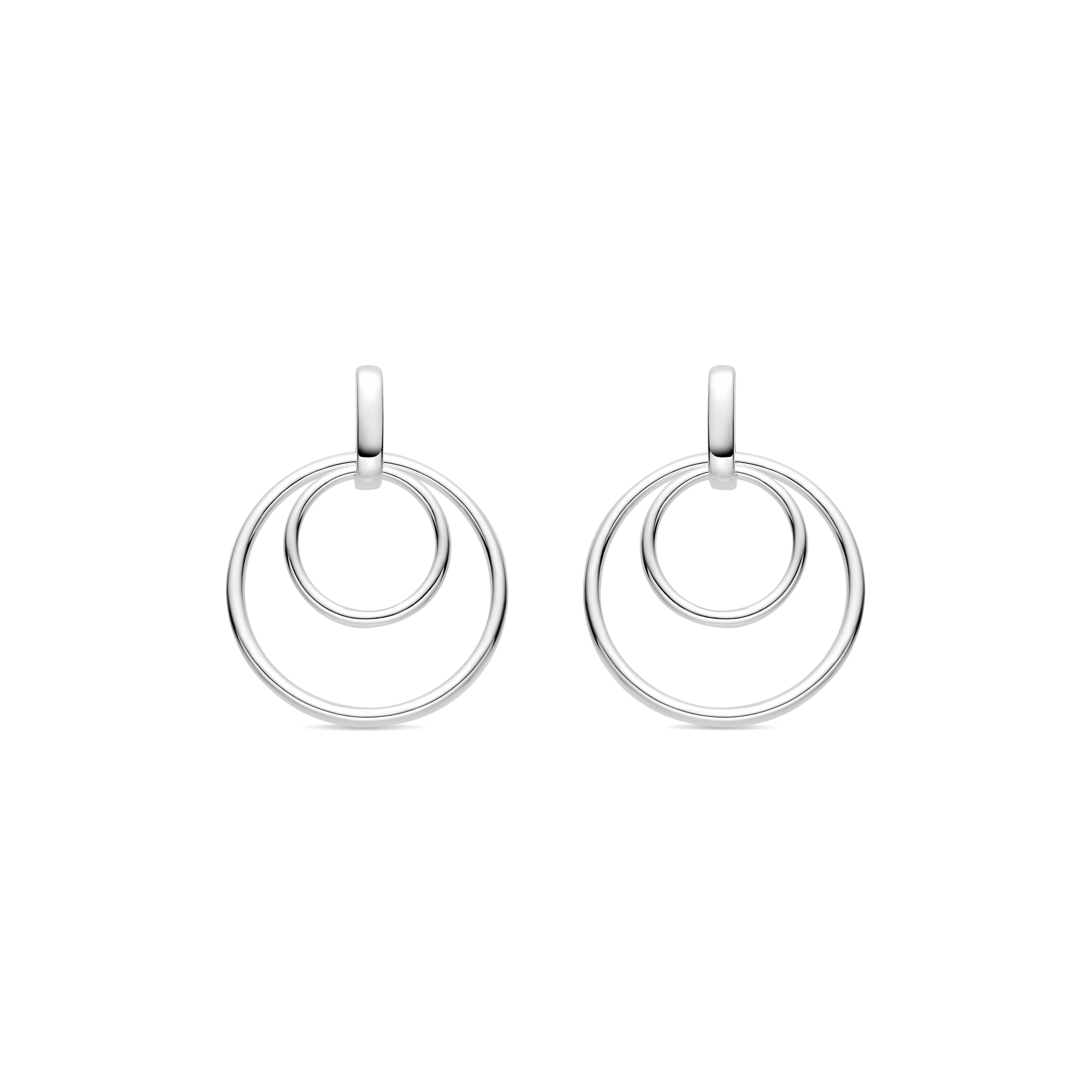 Boucles d'oreilles finition argent - Makir