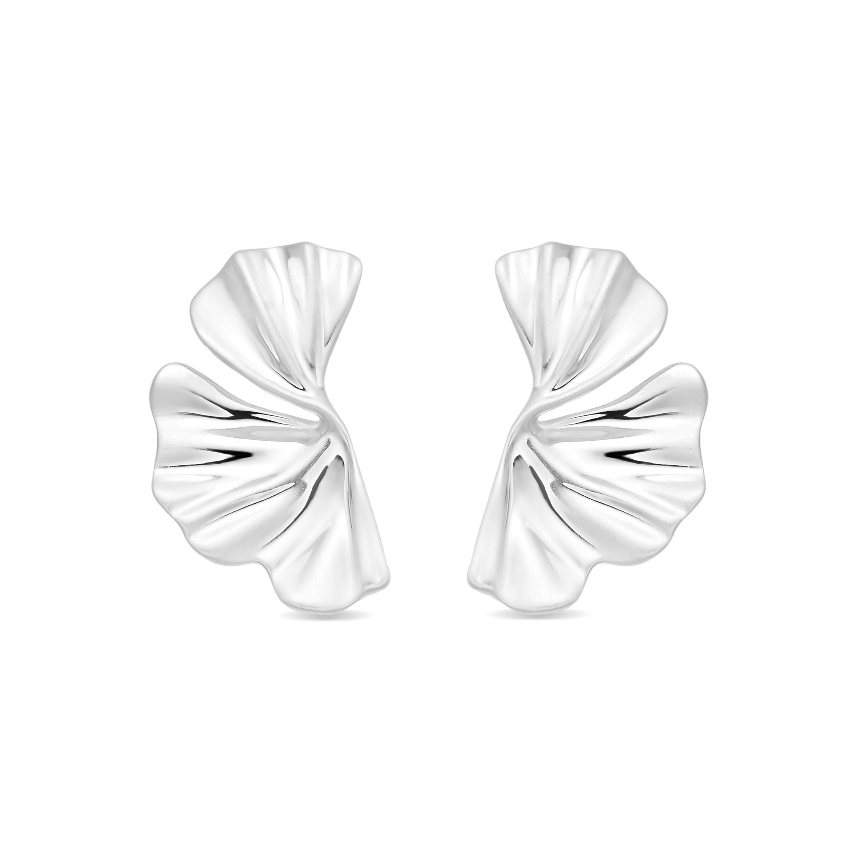 Silver Finish Earrings - Drakbi