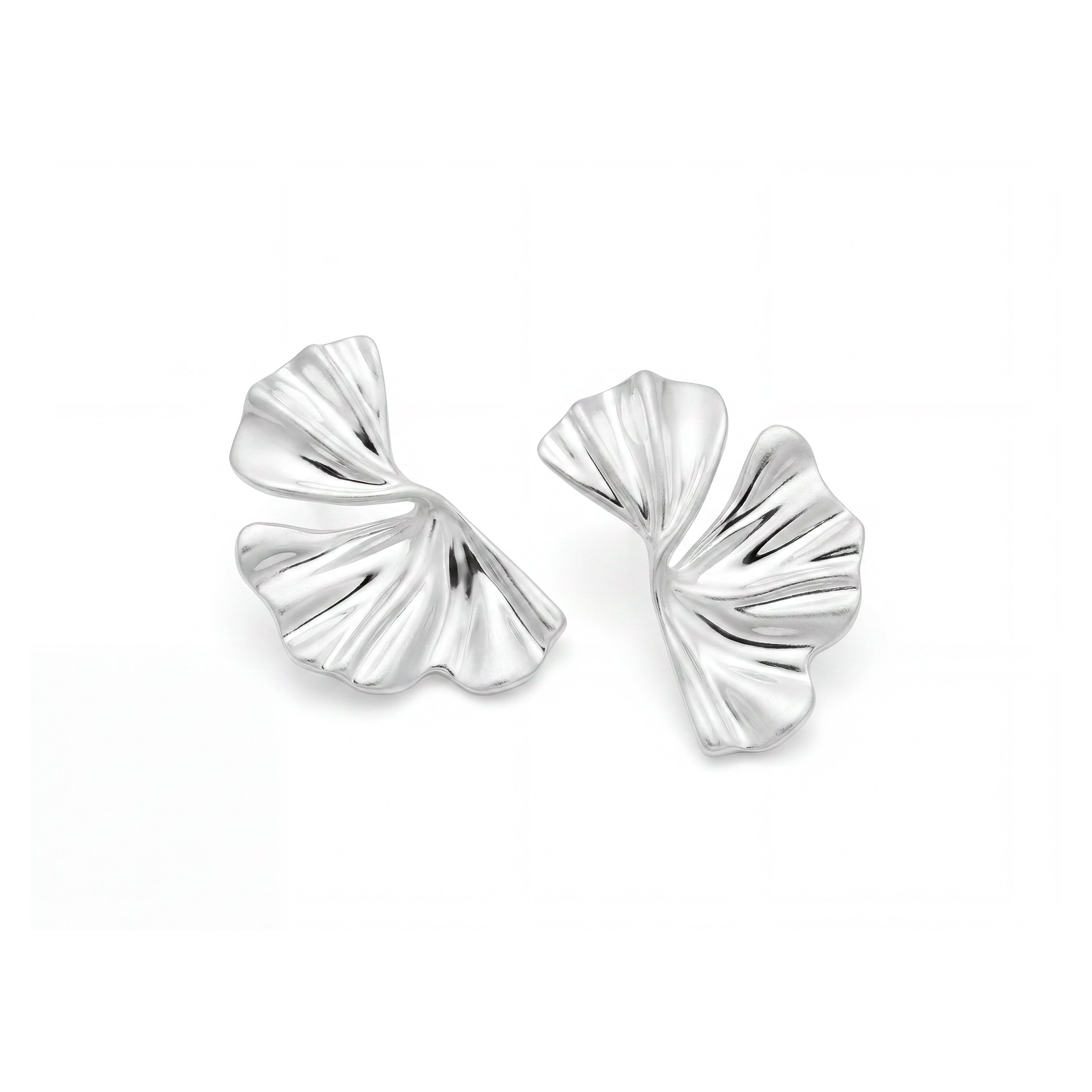 Silver Finish Earrings - Drakbi