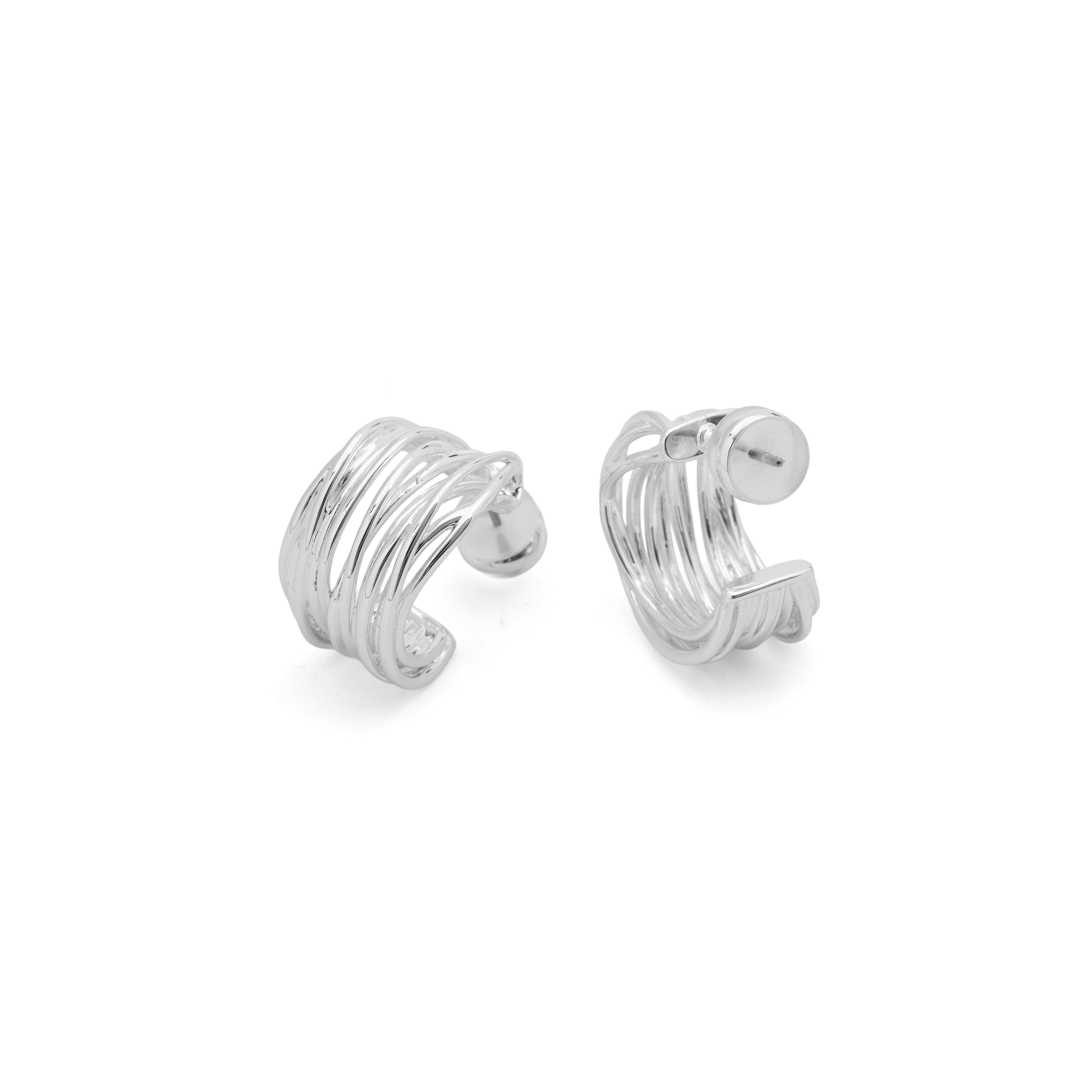 Pendientes Koi acabado plata - Koi