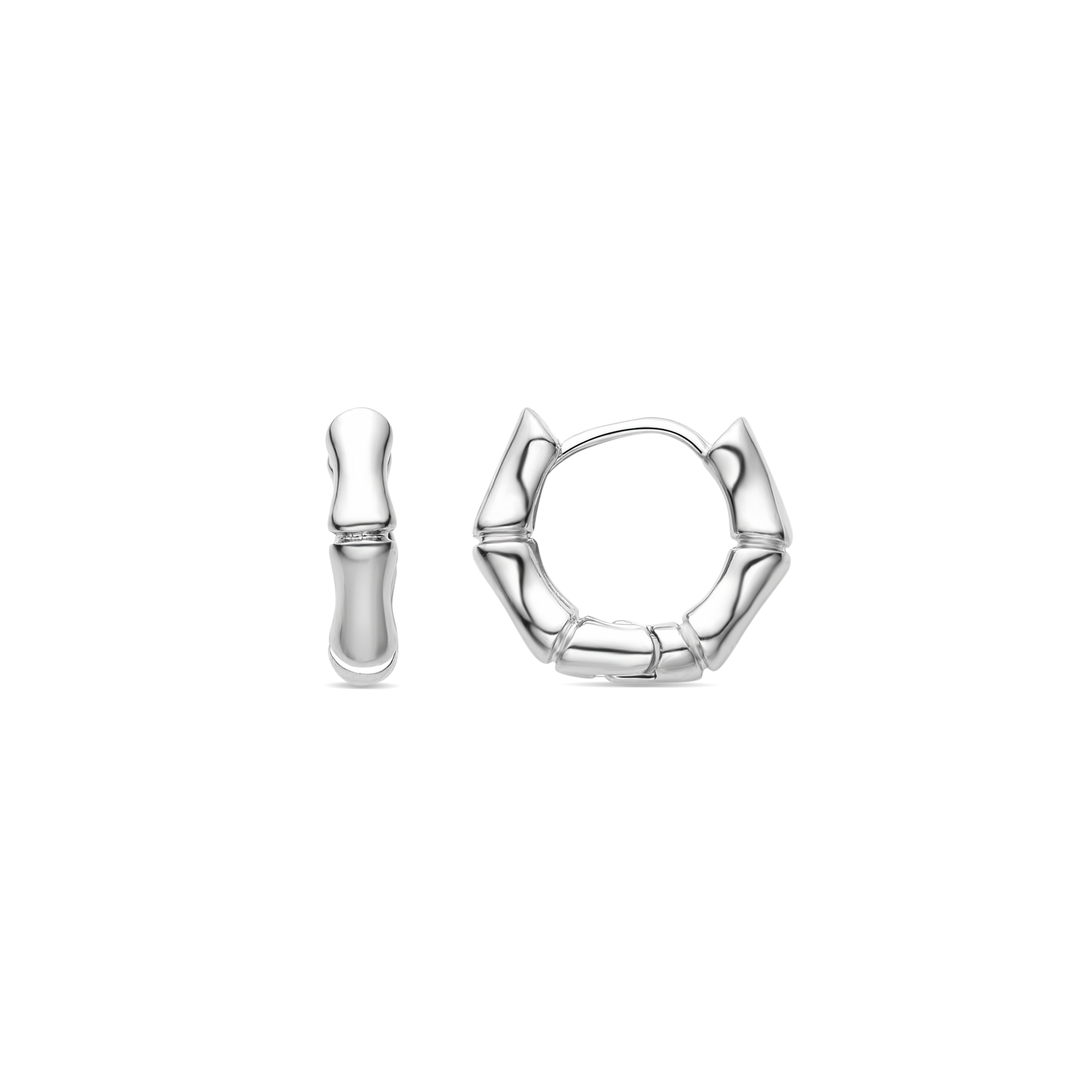 Brilliant Zirconia Earrings finished in rhodium - Layen