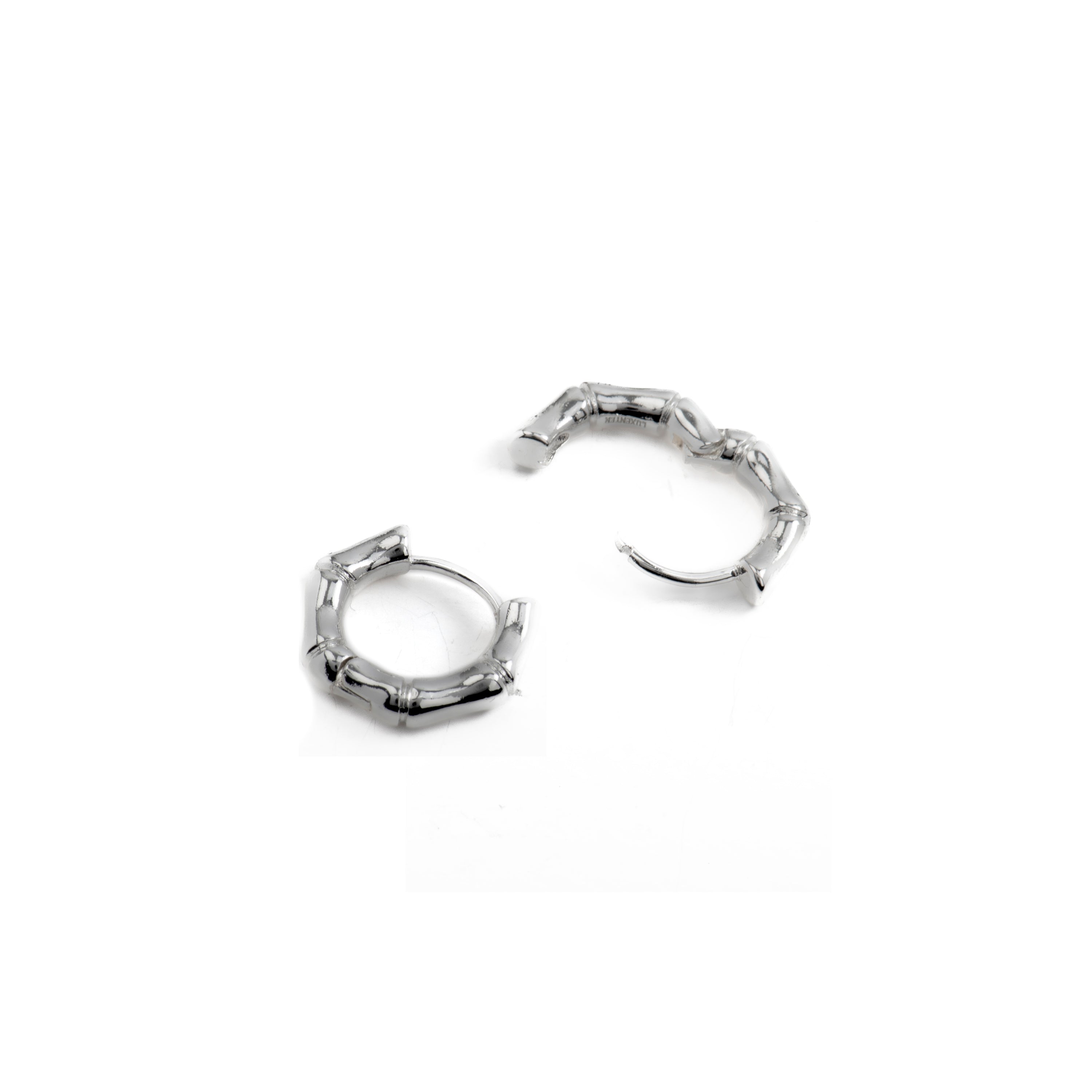 Brilliant Zirconia Earrings finished in rhodium - Layen