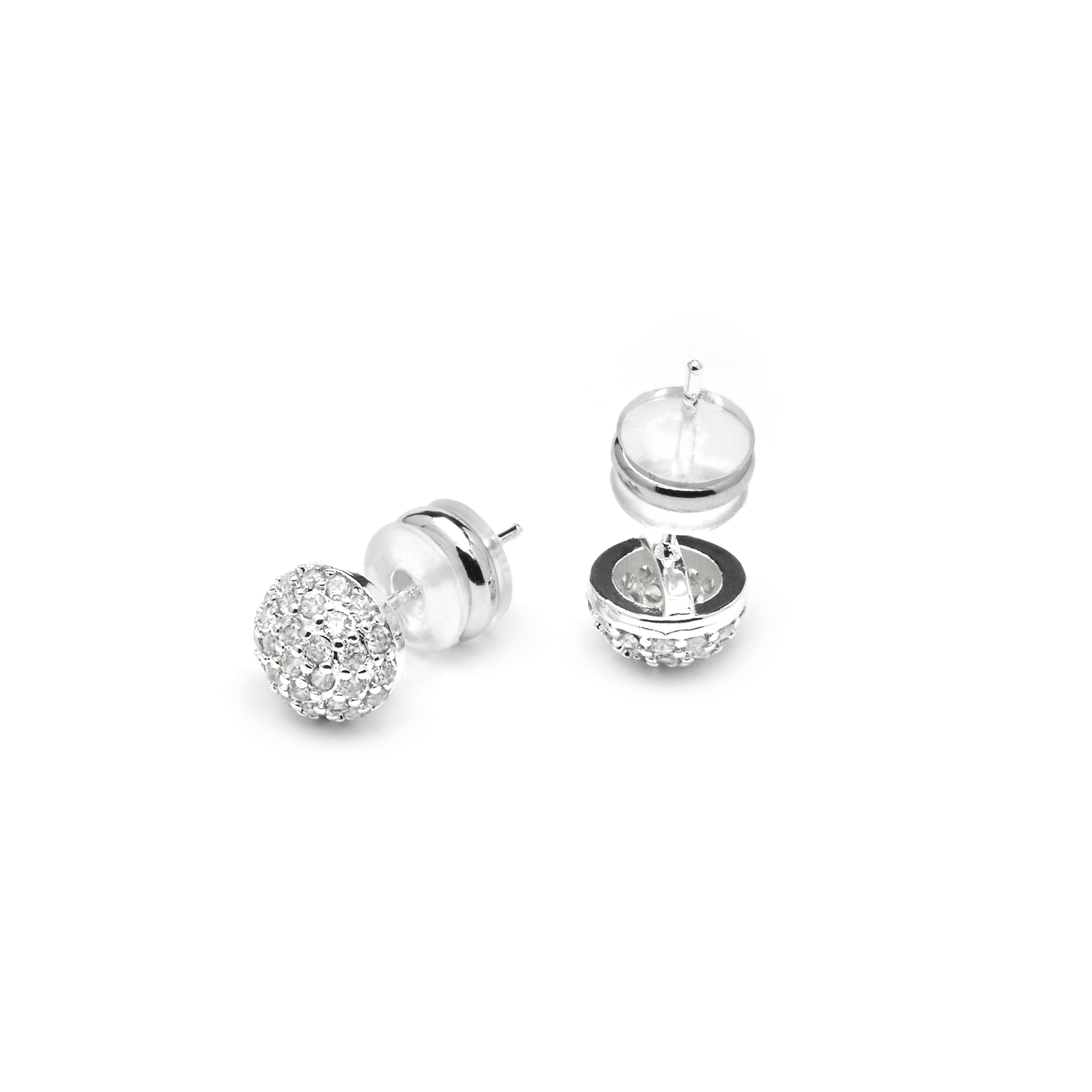 Orecchini finitura argento e Zirconia Brillante - Ramir