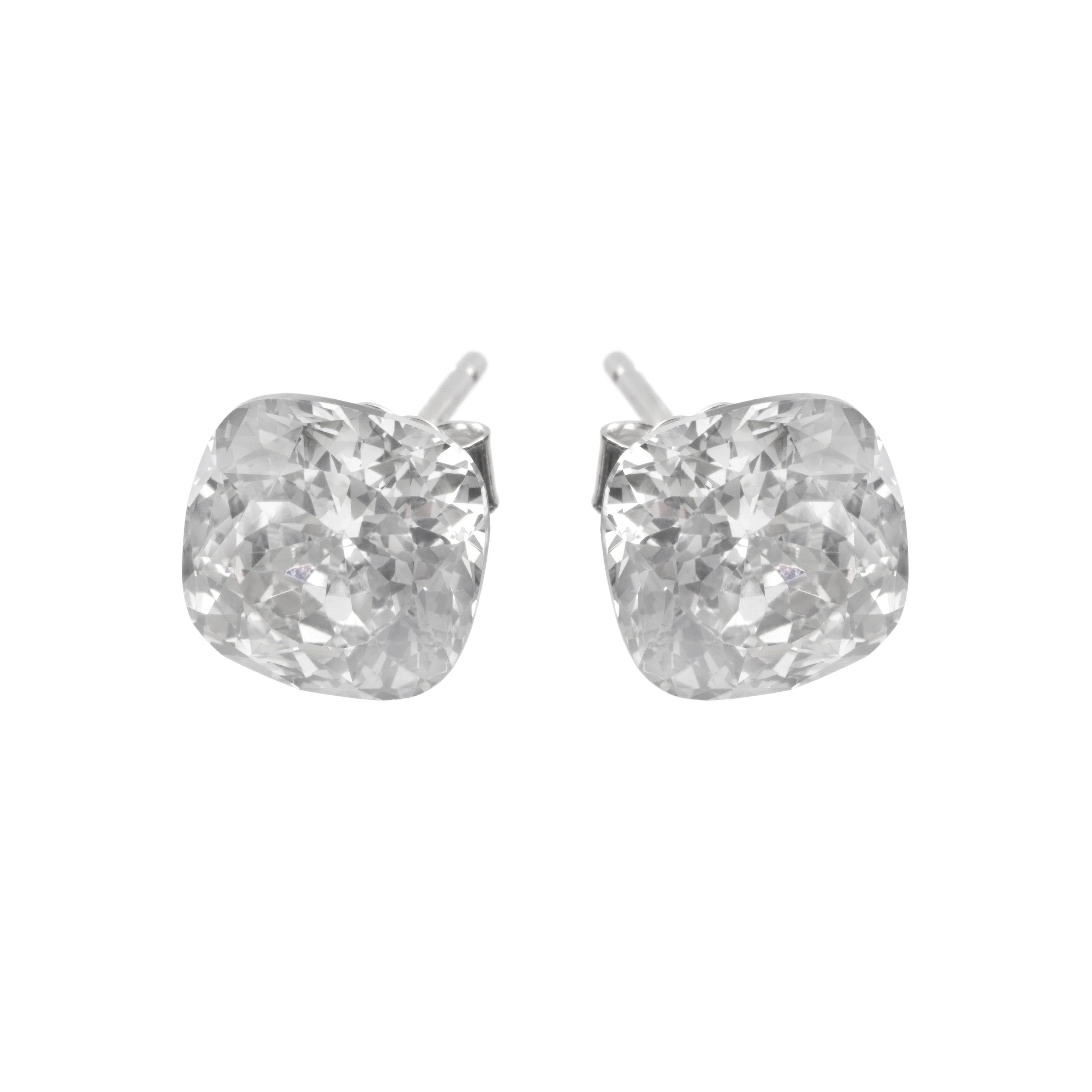Pendientes de Circonita Brillante acabado en rodio - Yasis