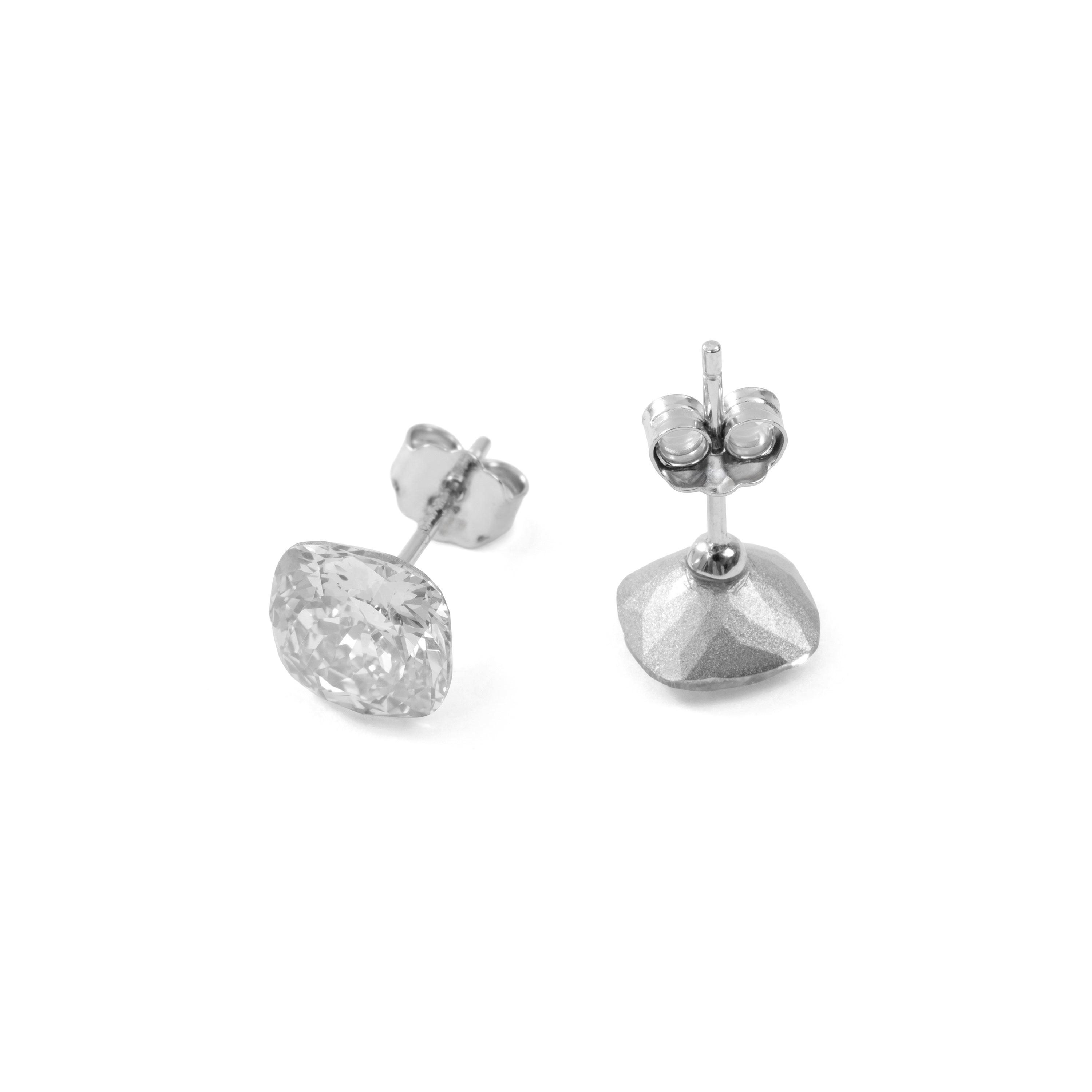 Pendientes de Circonita Brillante acabado en rodio - Yasis