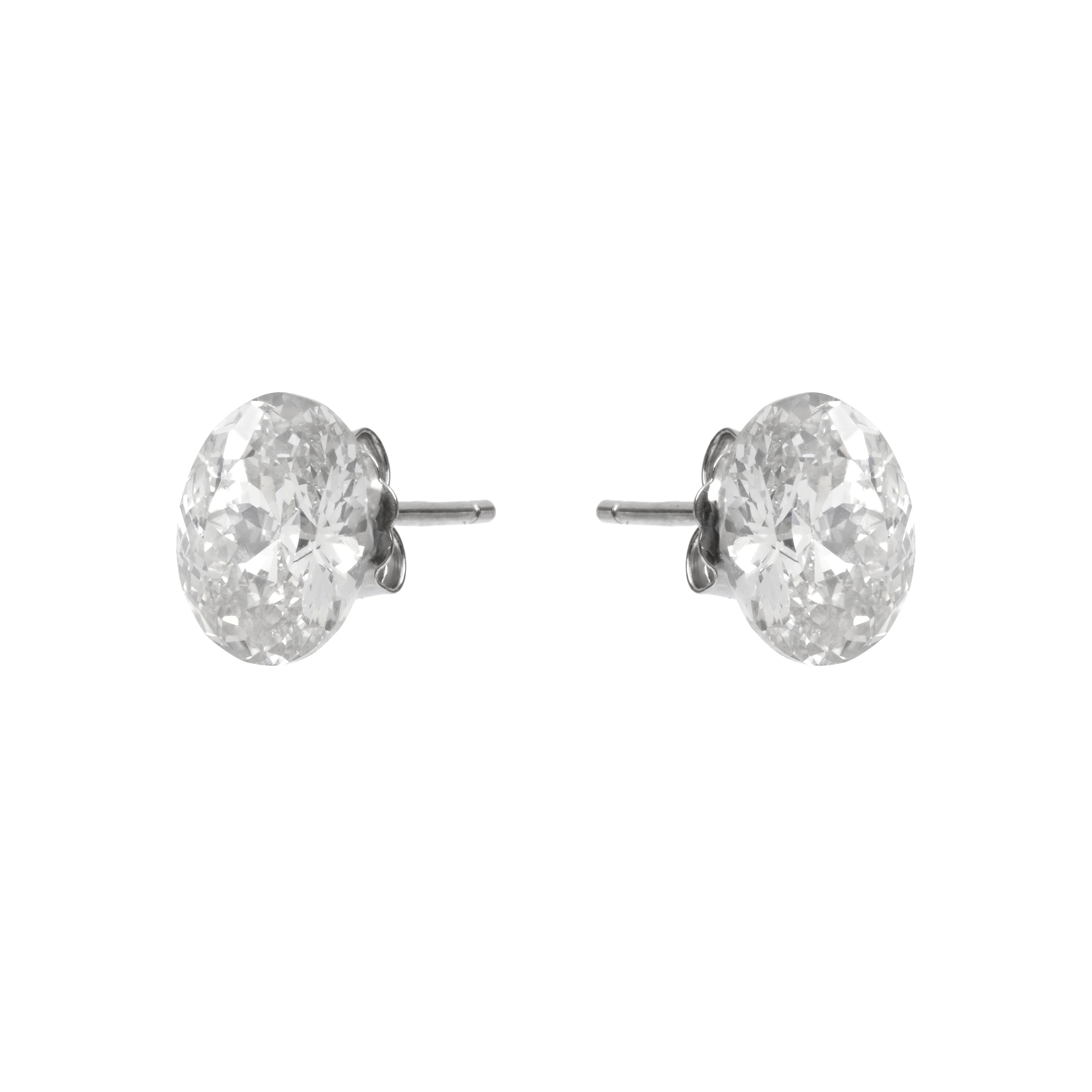 Pendientes de Circonita Brillante acabado en rodio - Lahmi