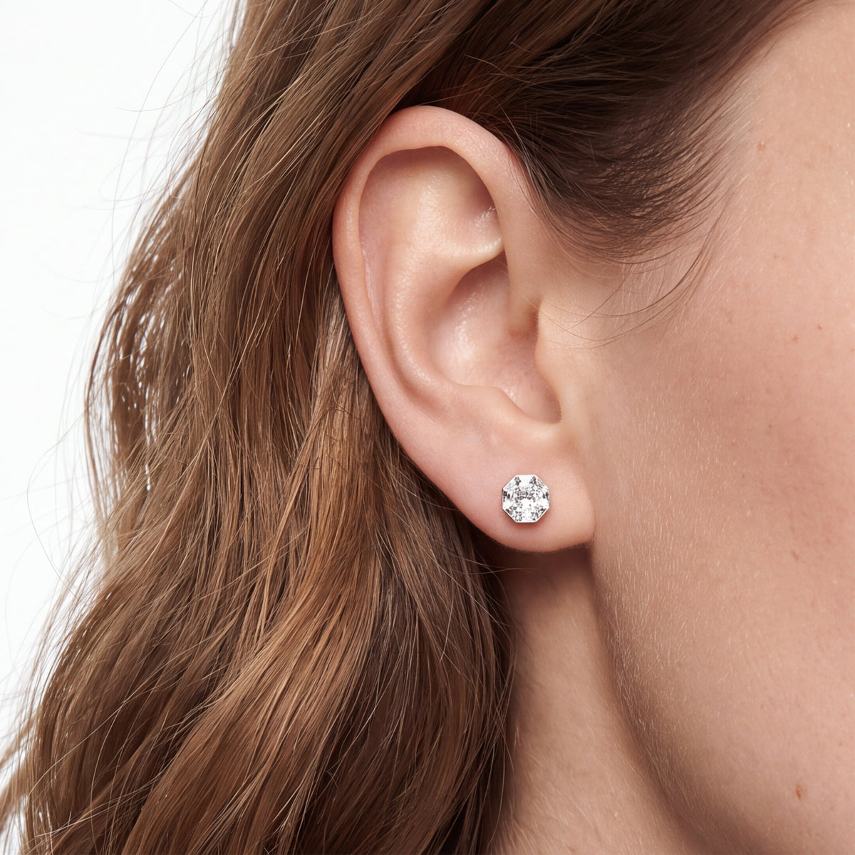 Pendientes de Circonita Brillante acabado en rodio - Lisath
