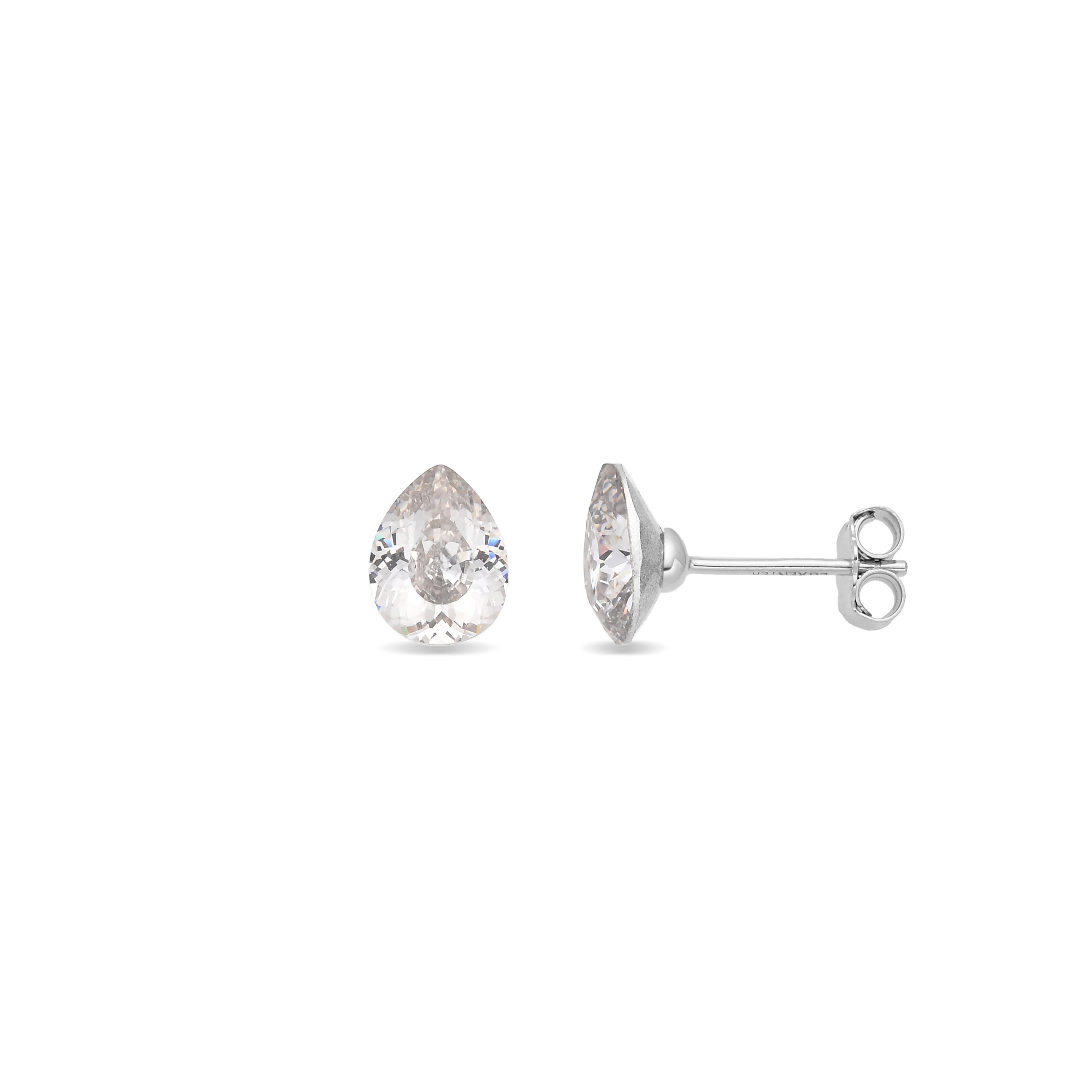 Pendientes de Circonita Brillante acabado en rodio - Tianly