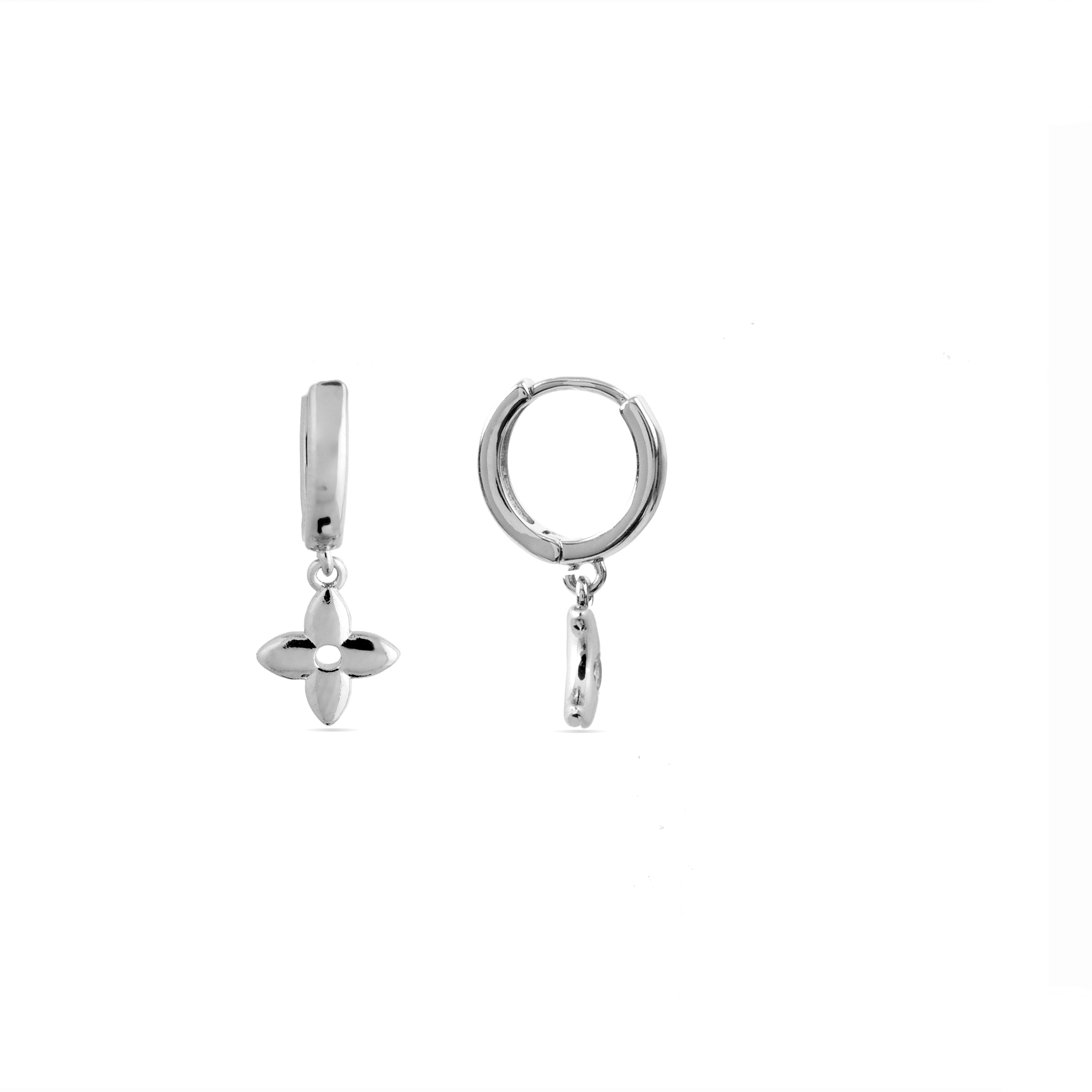 Boucles d'oreilles finition rhodium - Masyt