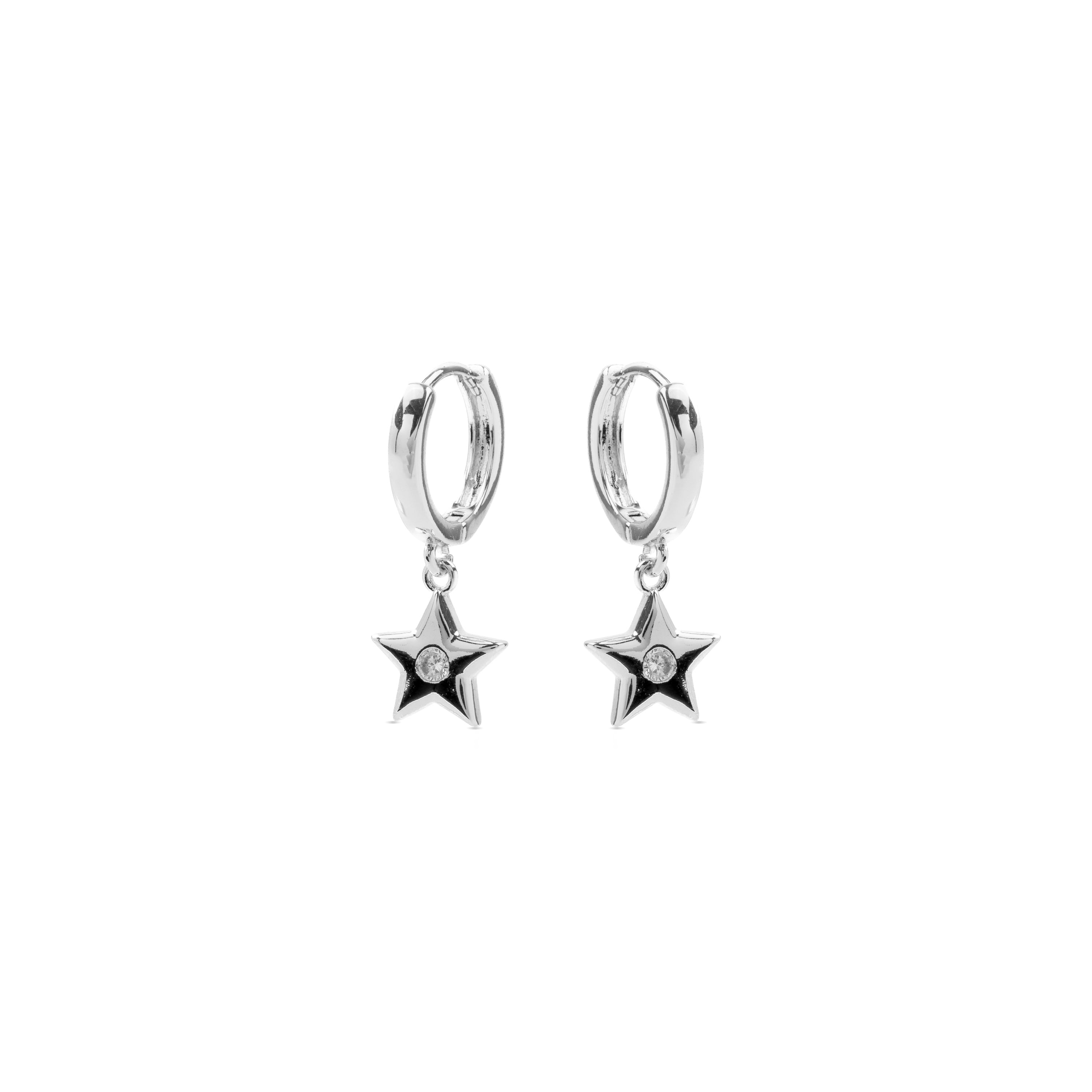 Orecchini in Zirconia Brillante finiti in rodio - Lihus