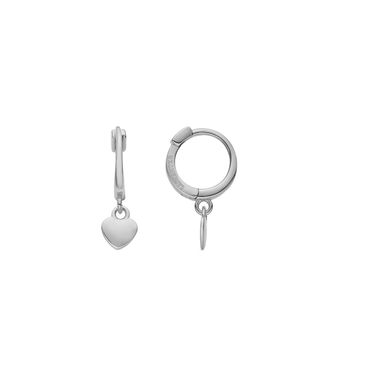 Bright Zirconia Earrings with Rhodium Finish - Lakor