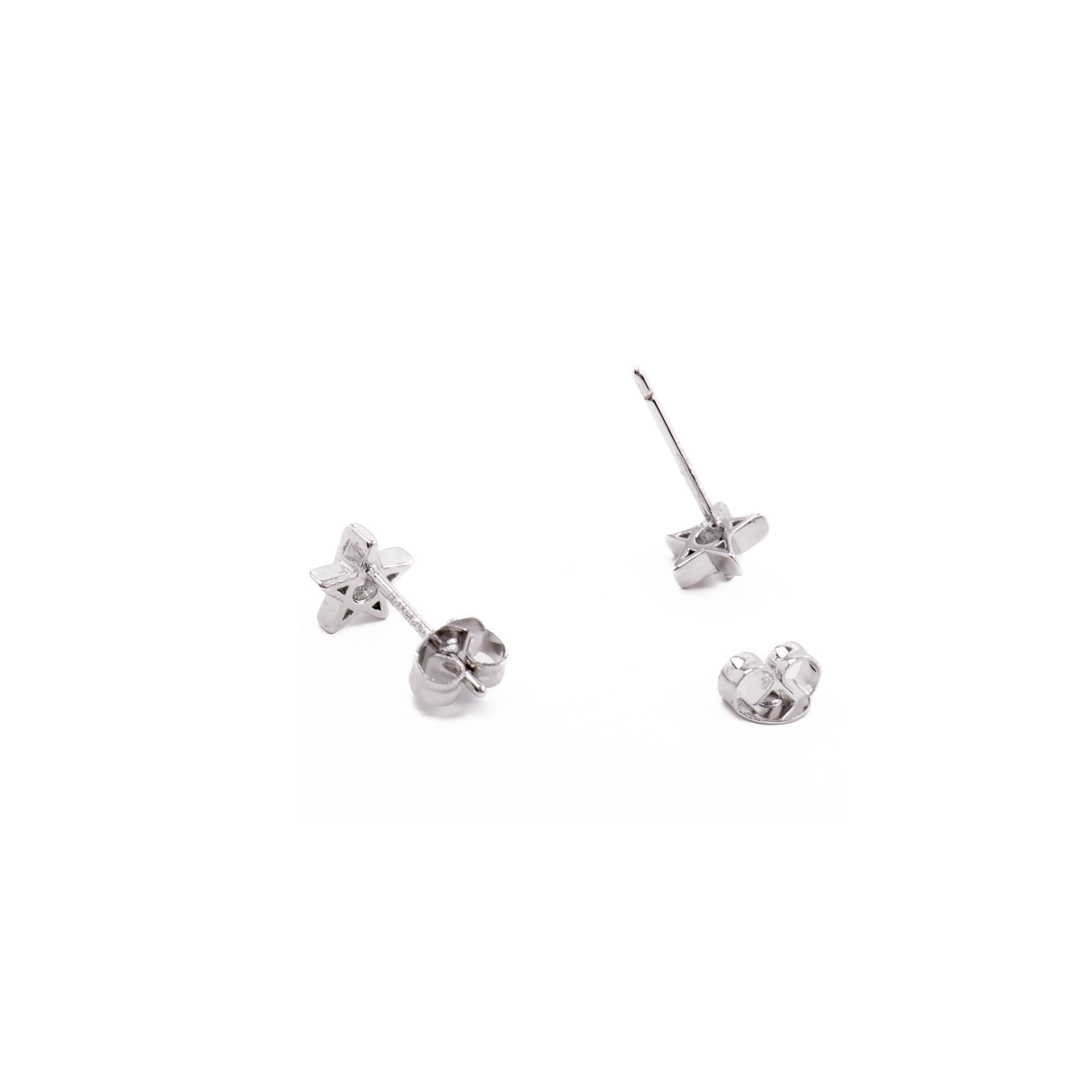 Orecchini in Zirconia Brillante finiti in rodio - Faria