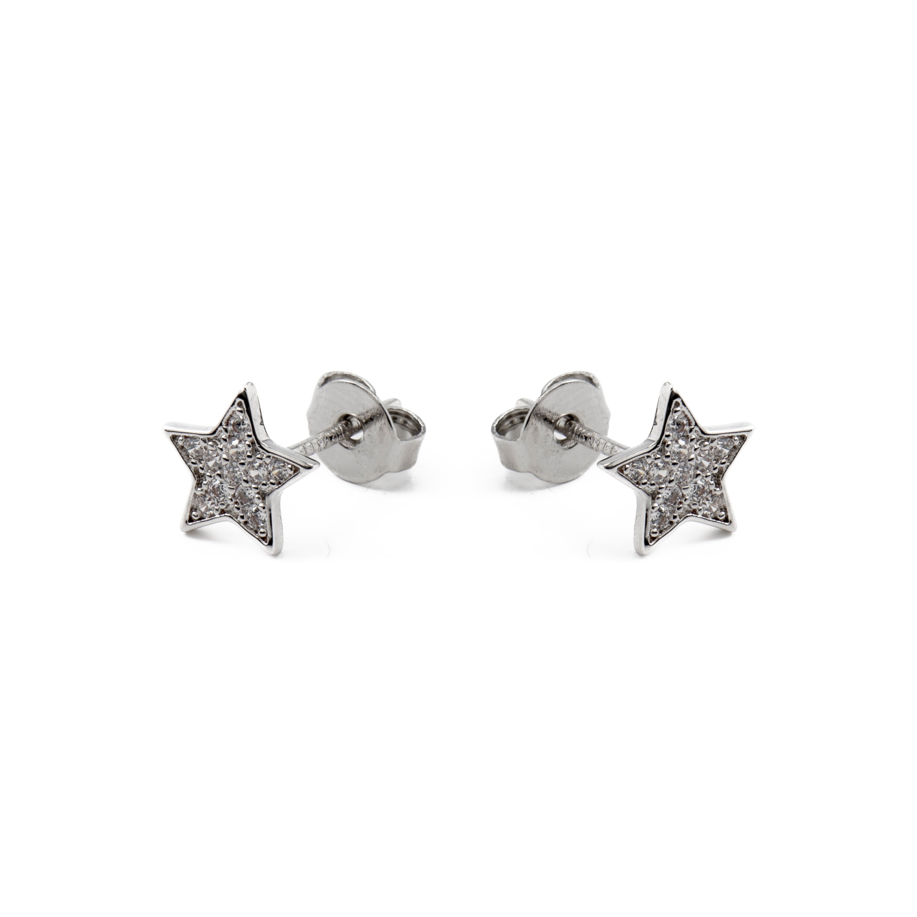 Orecchini in Zirconia Brillante finiti in rodio - Fayu
