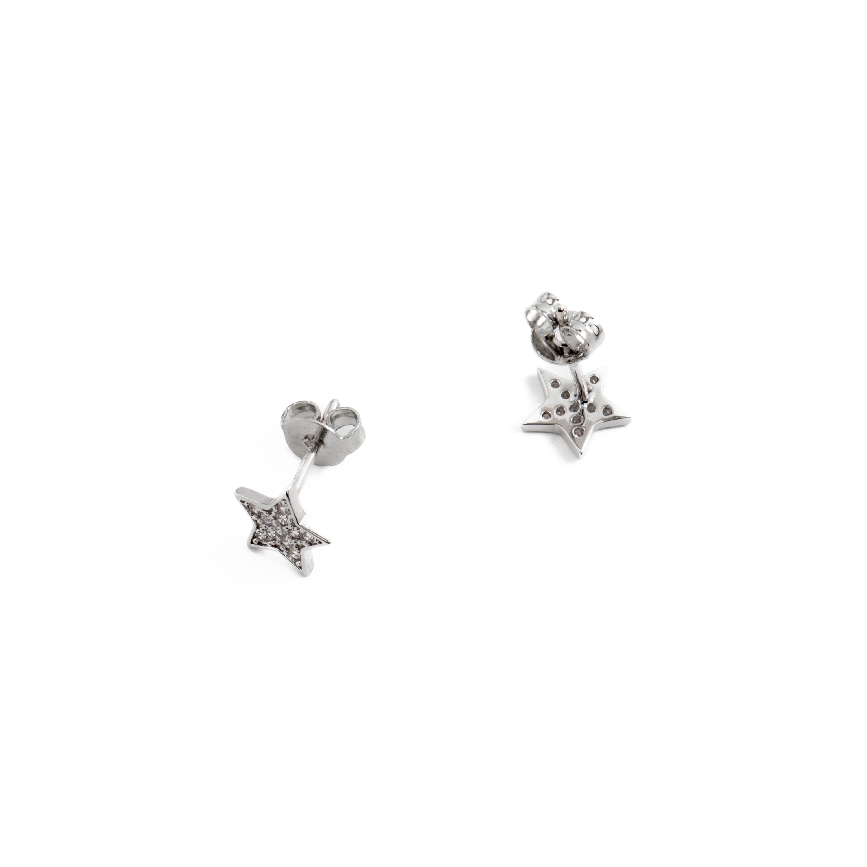 Orecchini in Zirconia Brillante finiti in rodio - Fayu