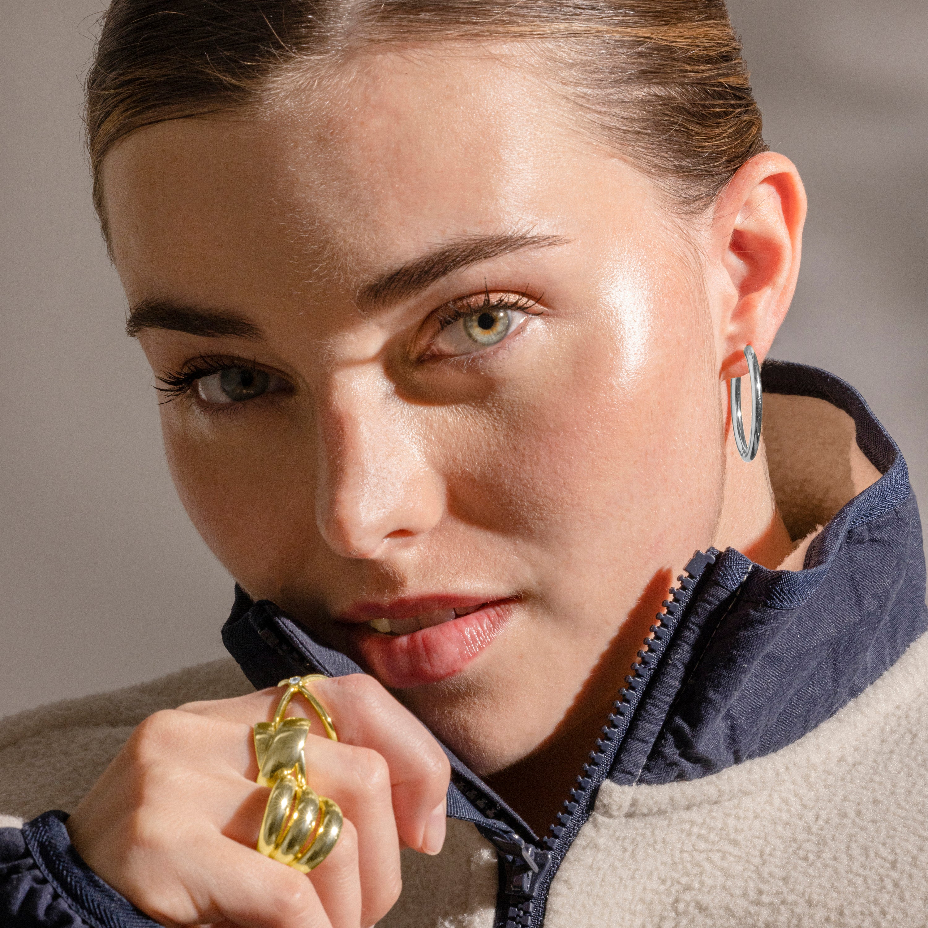 Silver finish earrings - Carai