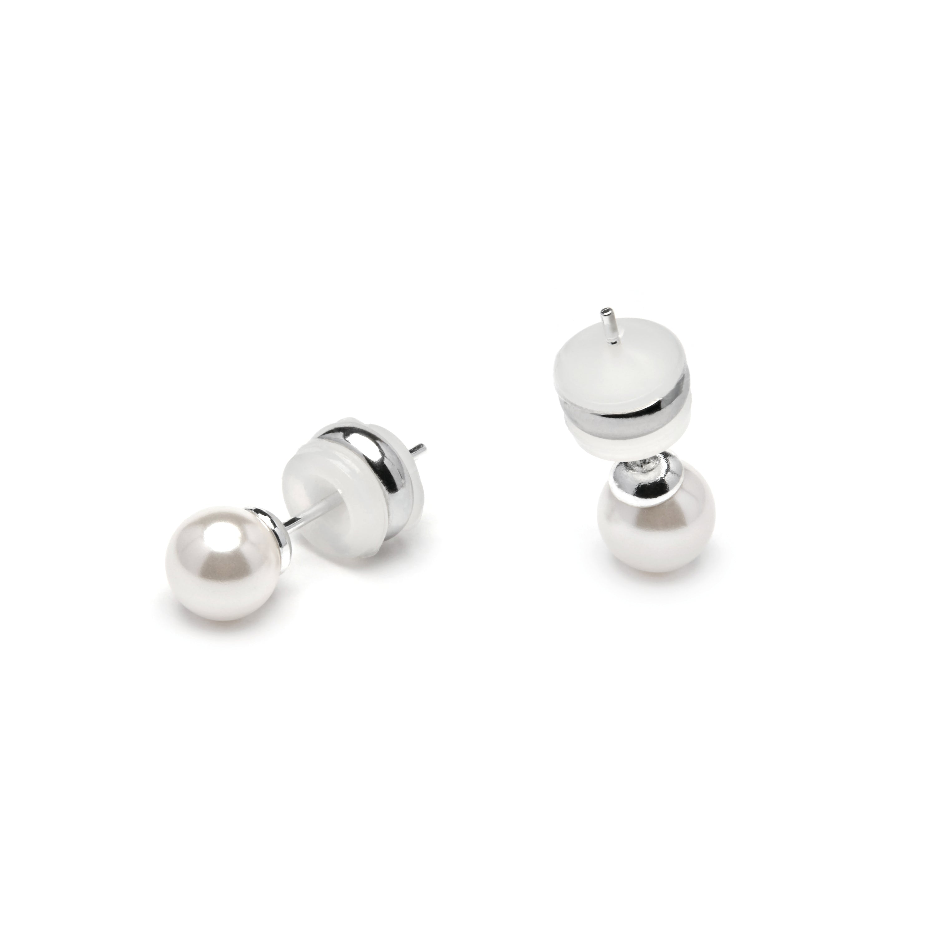 Pendientes aleación metal acabado plata - Foris