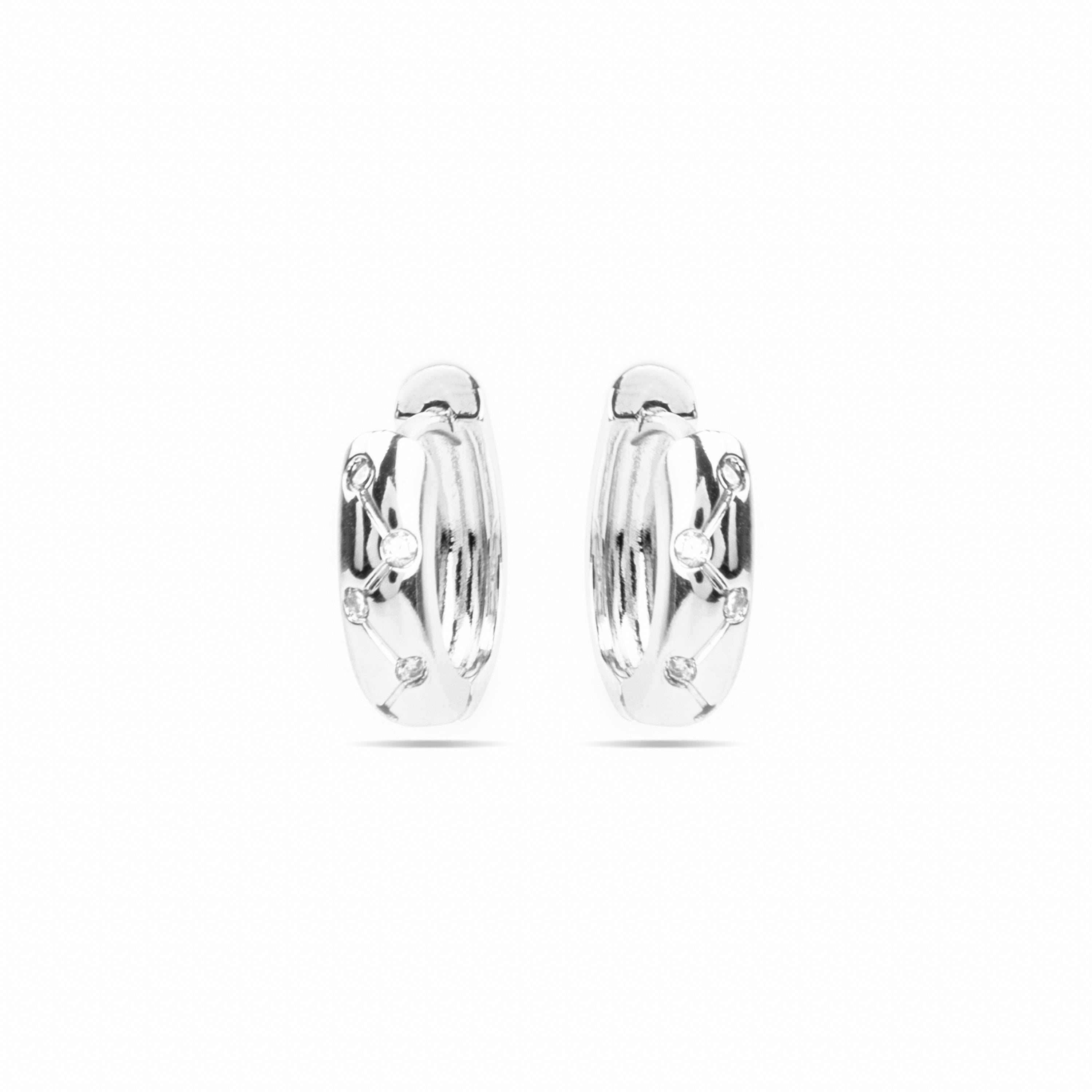 Ohrringe mit - Silber-Finish - Gruk