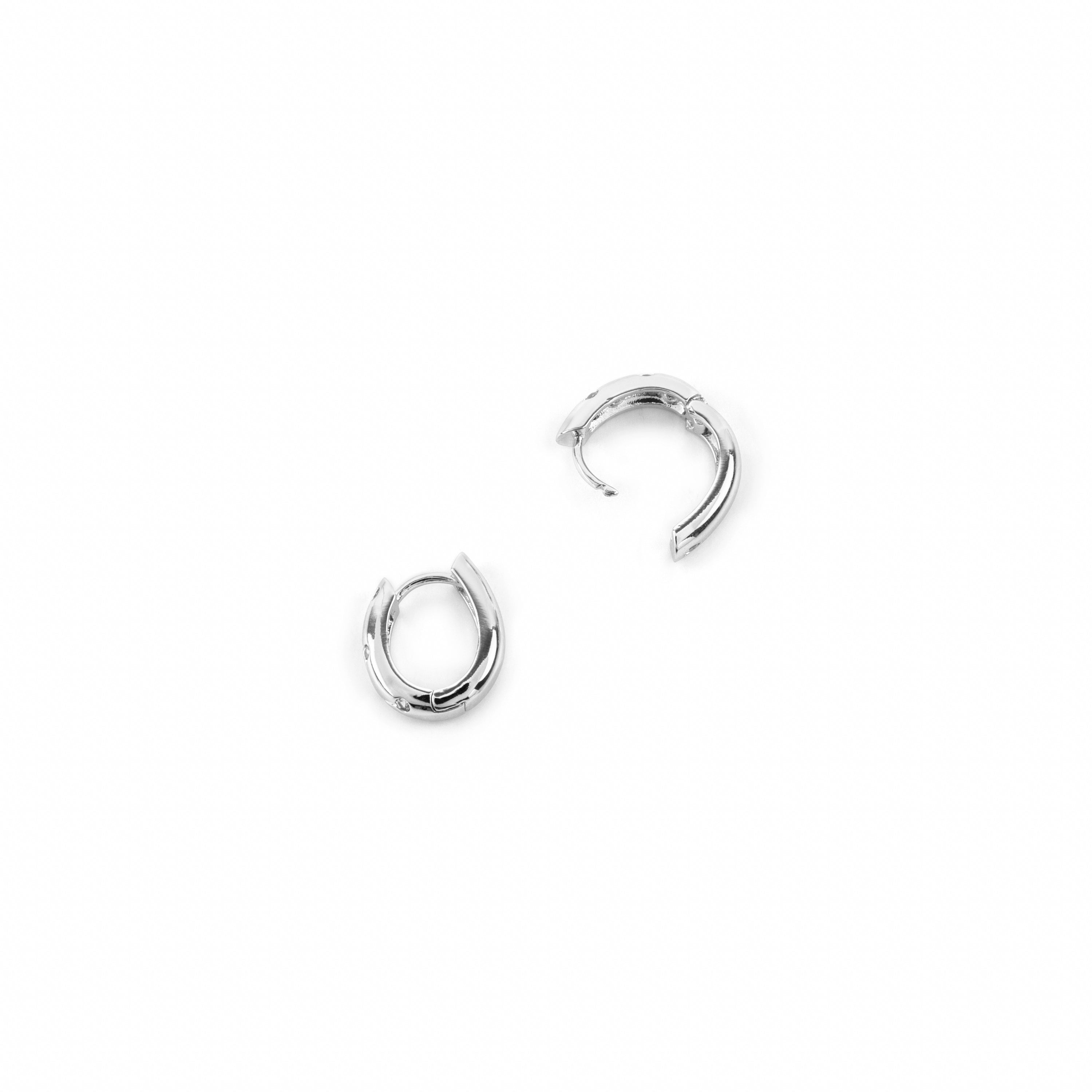 Ohrringe mit - Silber-Finish - Gruk