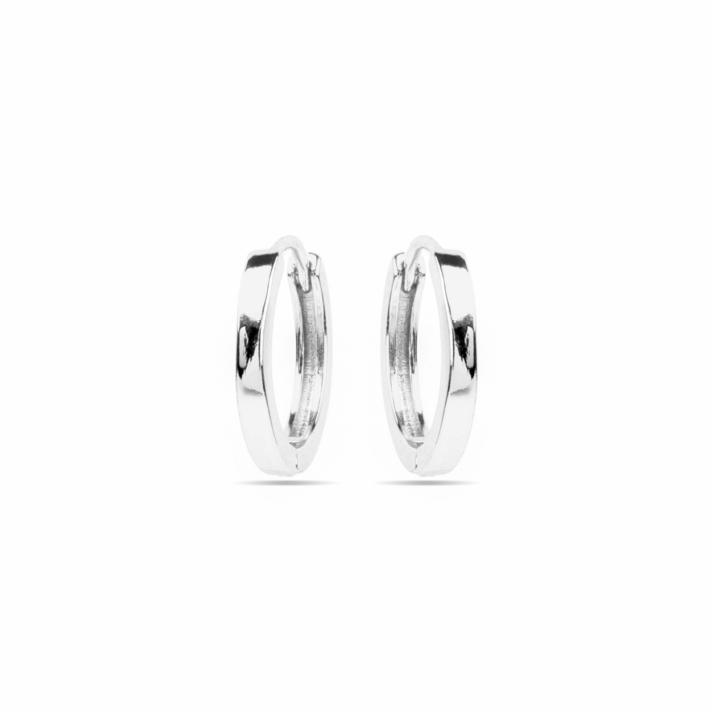 Earrings with - silver finish - Erespa