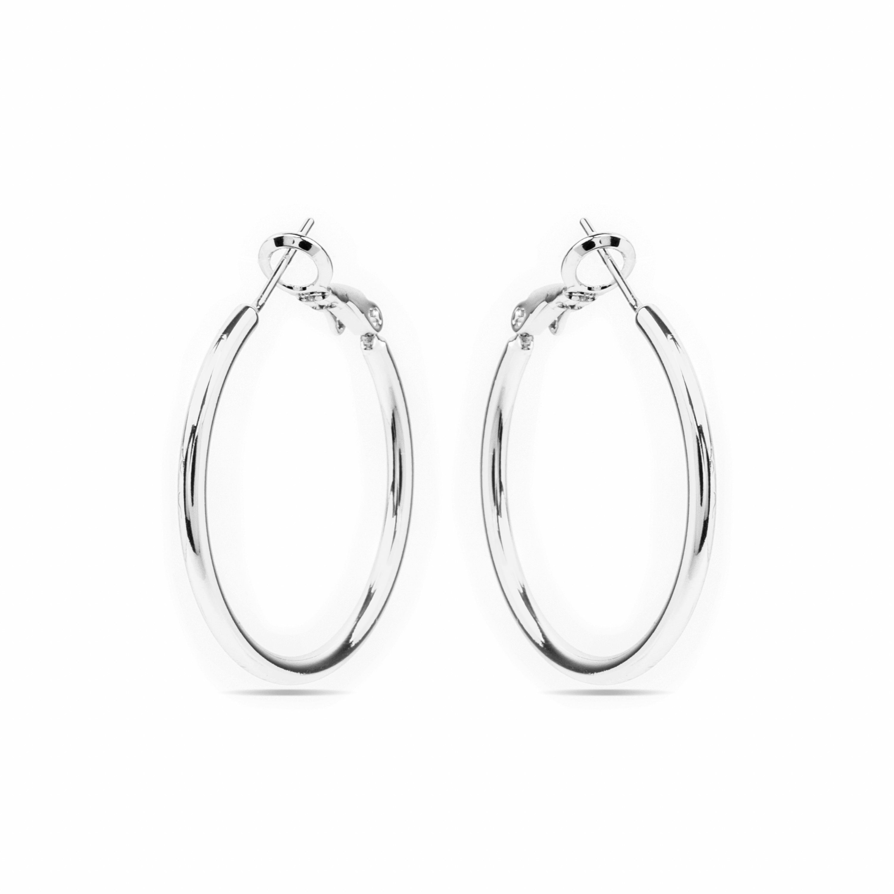 Pendientes con - acabado plata - Nianres