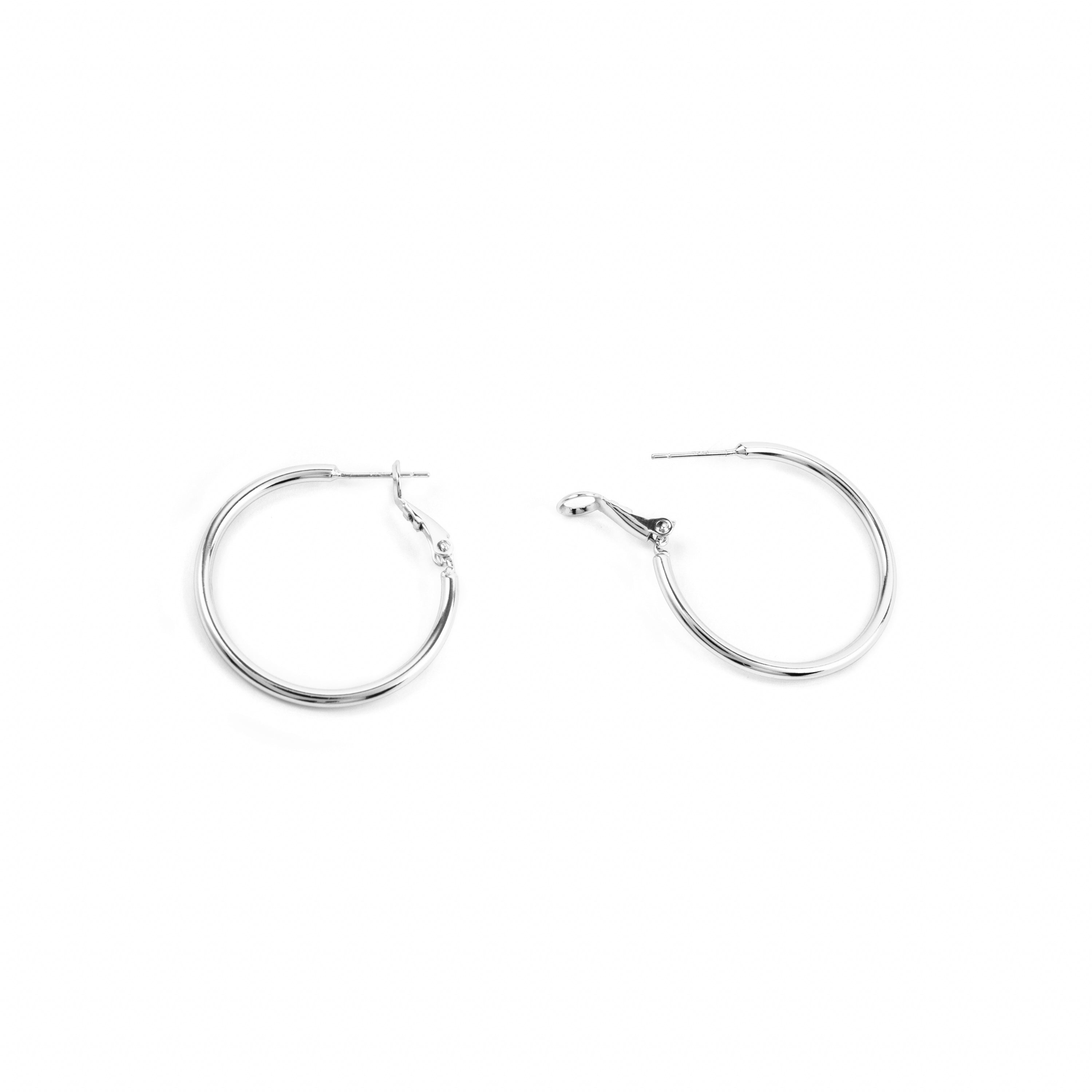 Pendientes con - acabado plata - Nianres