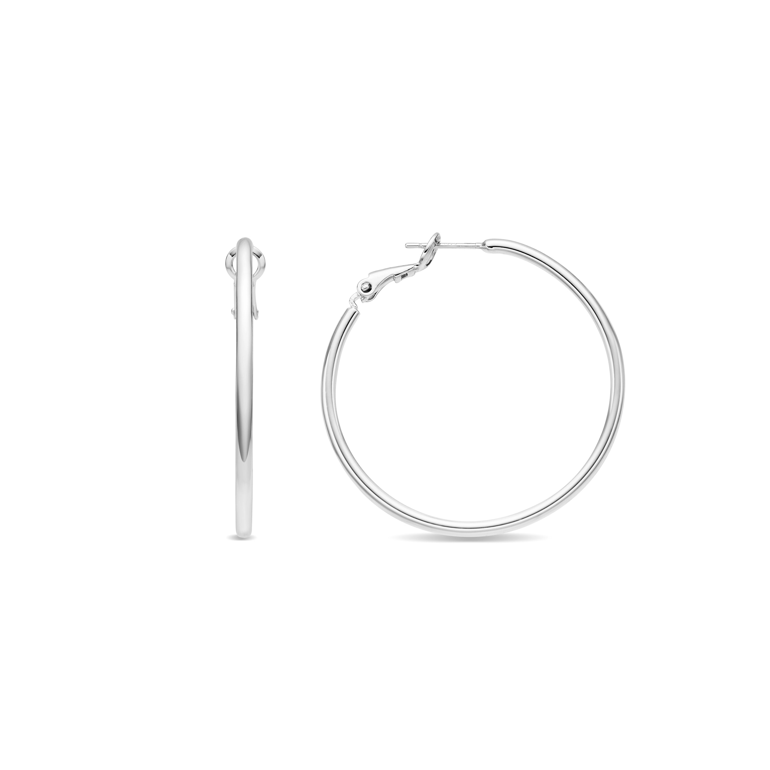 Earrings with - silver finish - Dierax