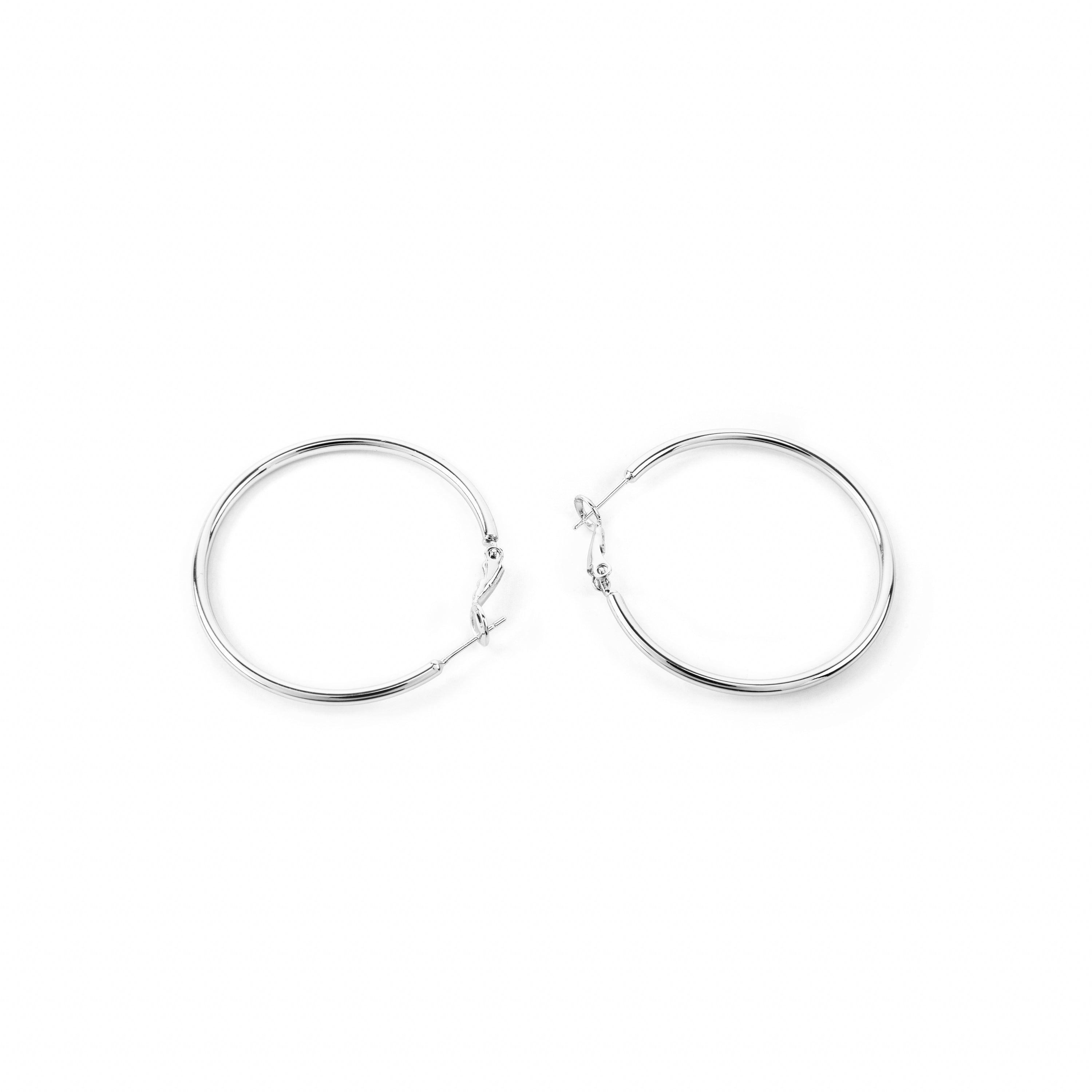 Earrings with - silver finish - Dierax