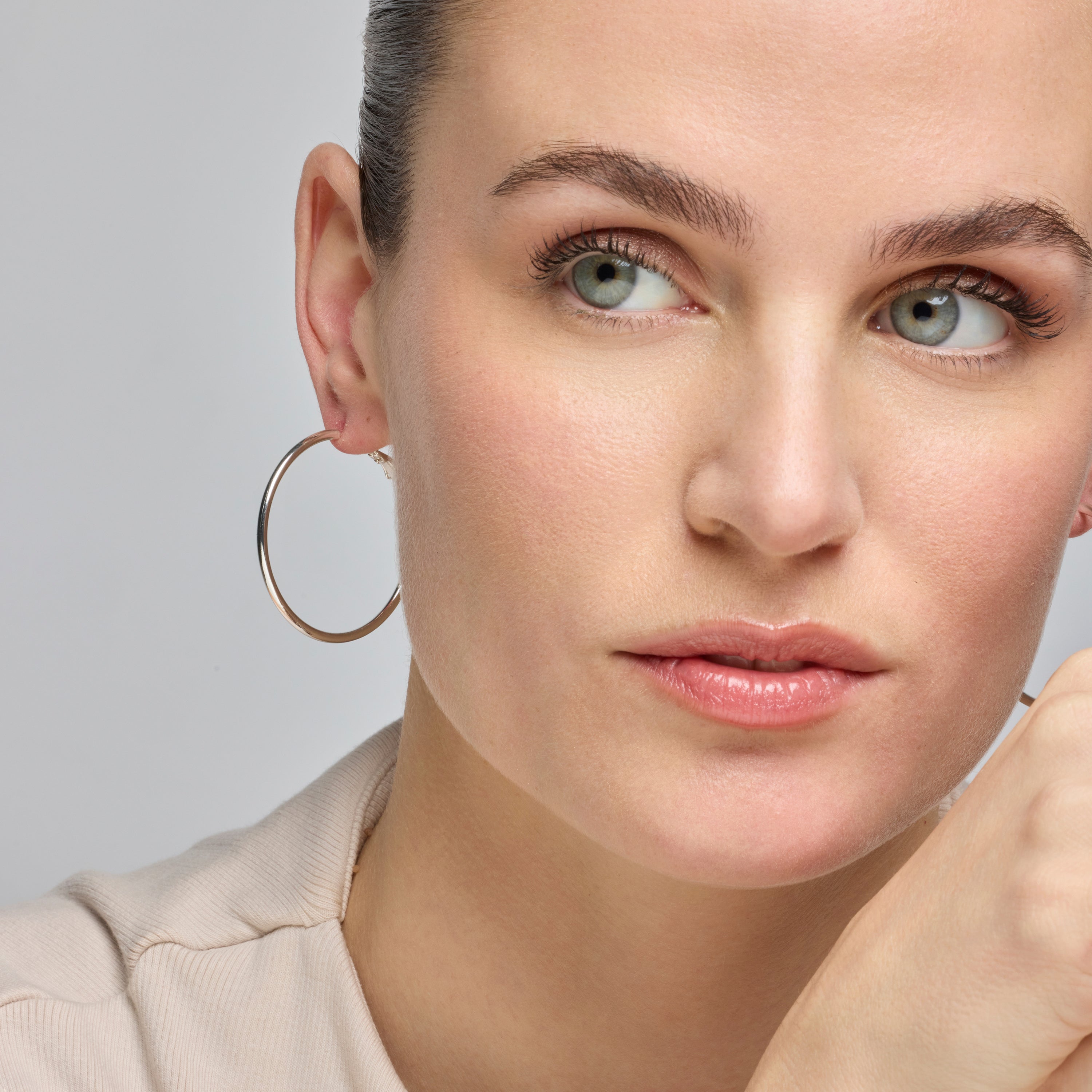 Earrings with - silver finish - Dierax