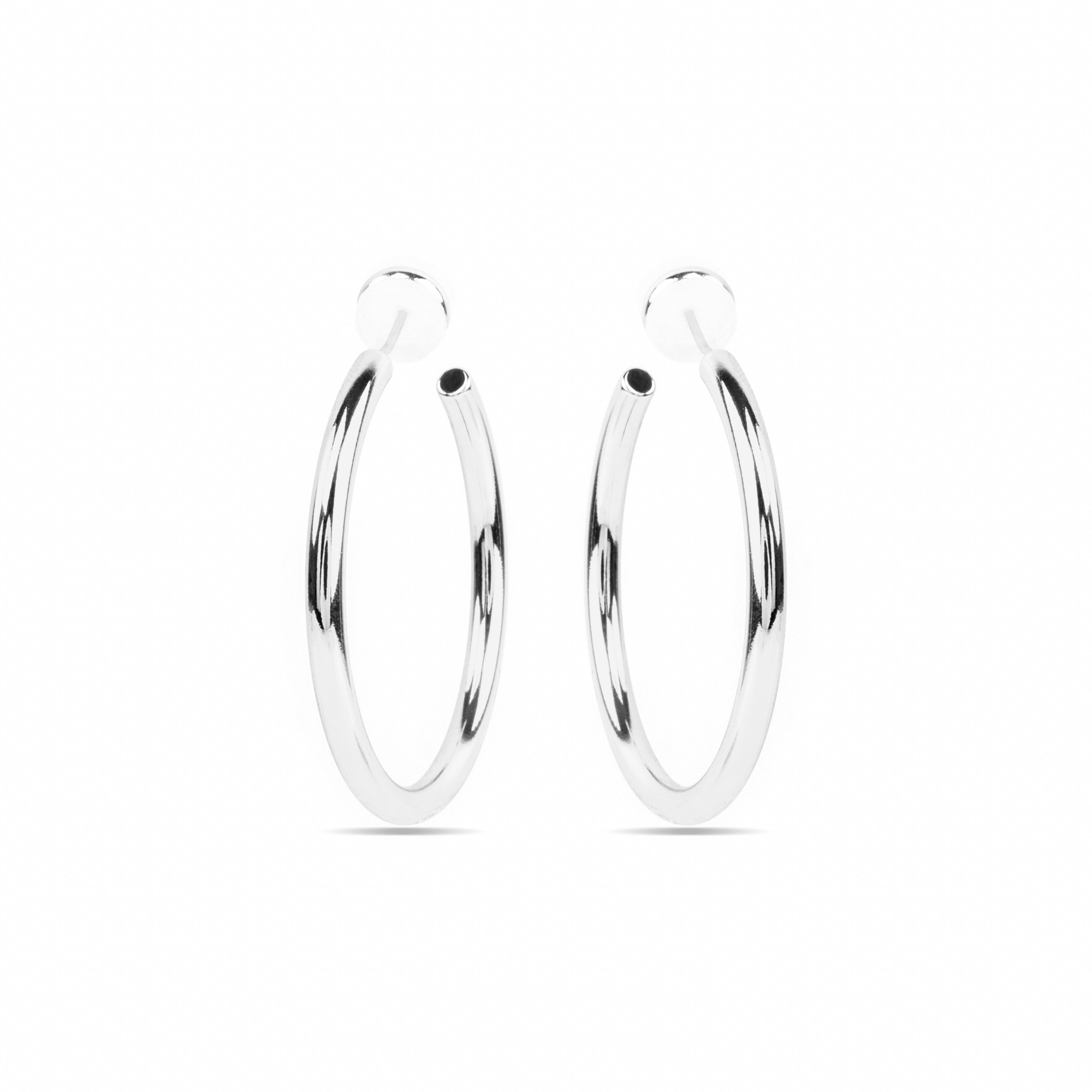 Orecchini con - finitura argento - Polur