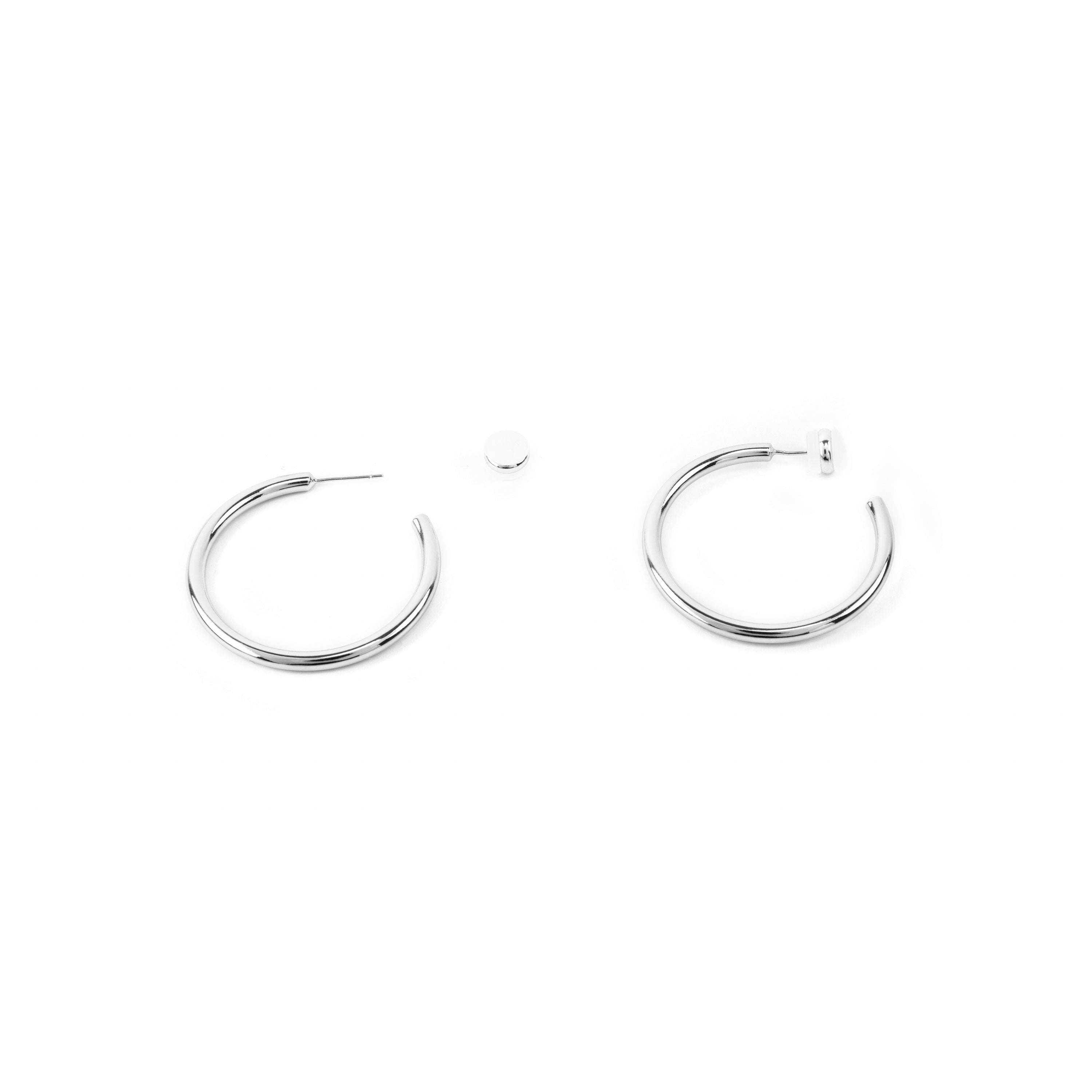 Orecchini con - finitura argento - Polur