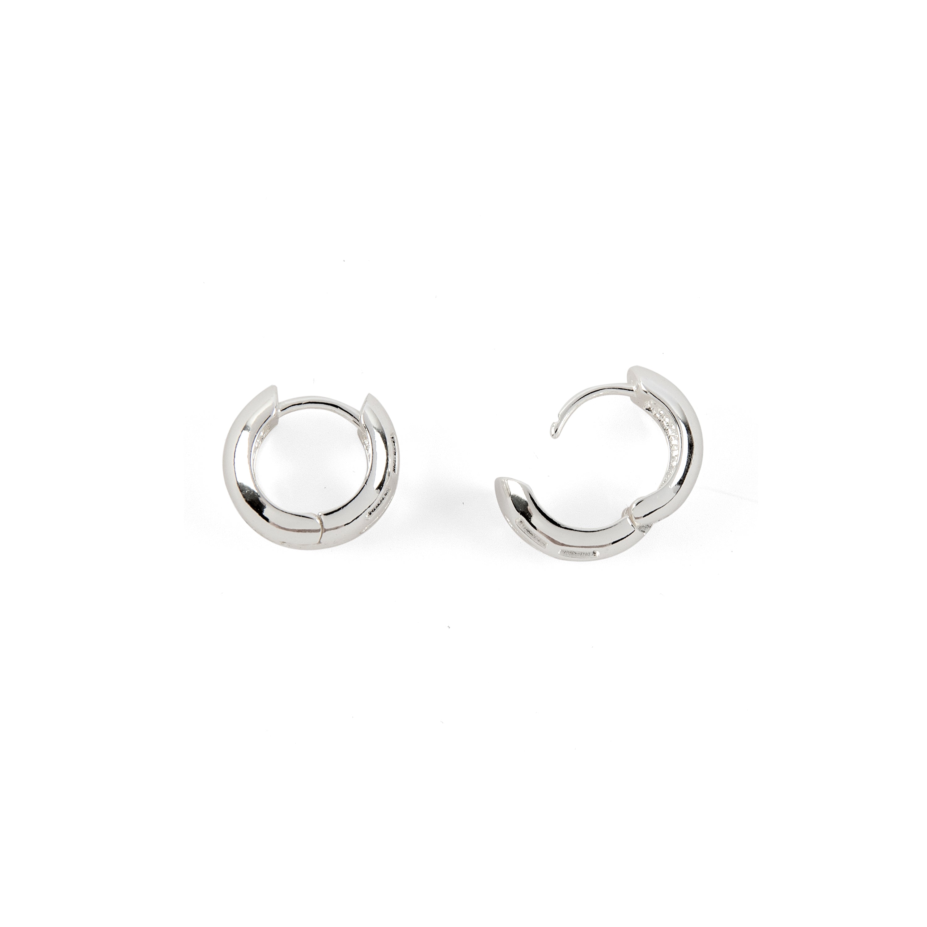 Earrings with Brilliant Zirconia silver finish - Shapa