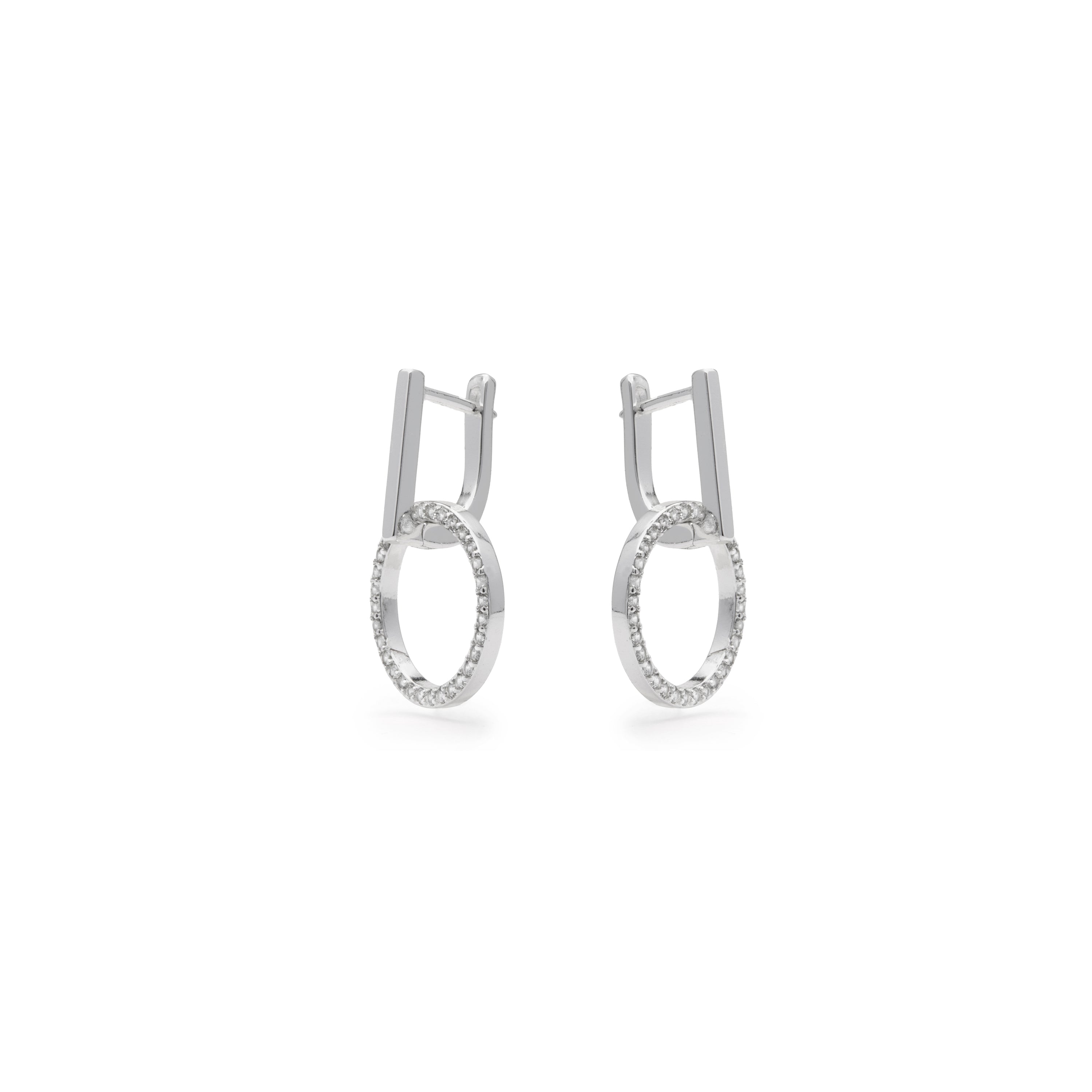 Pendientes acabado en Plata de Ley 925 - Lally
