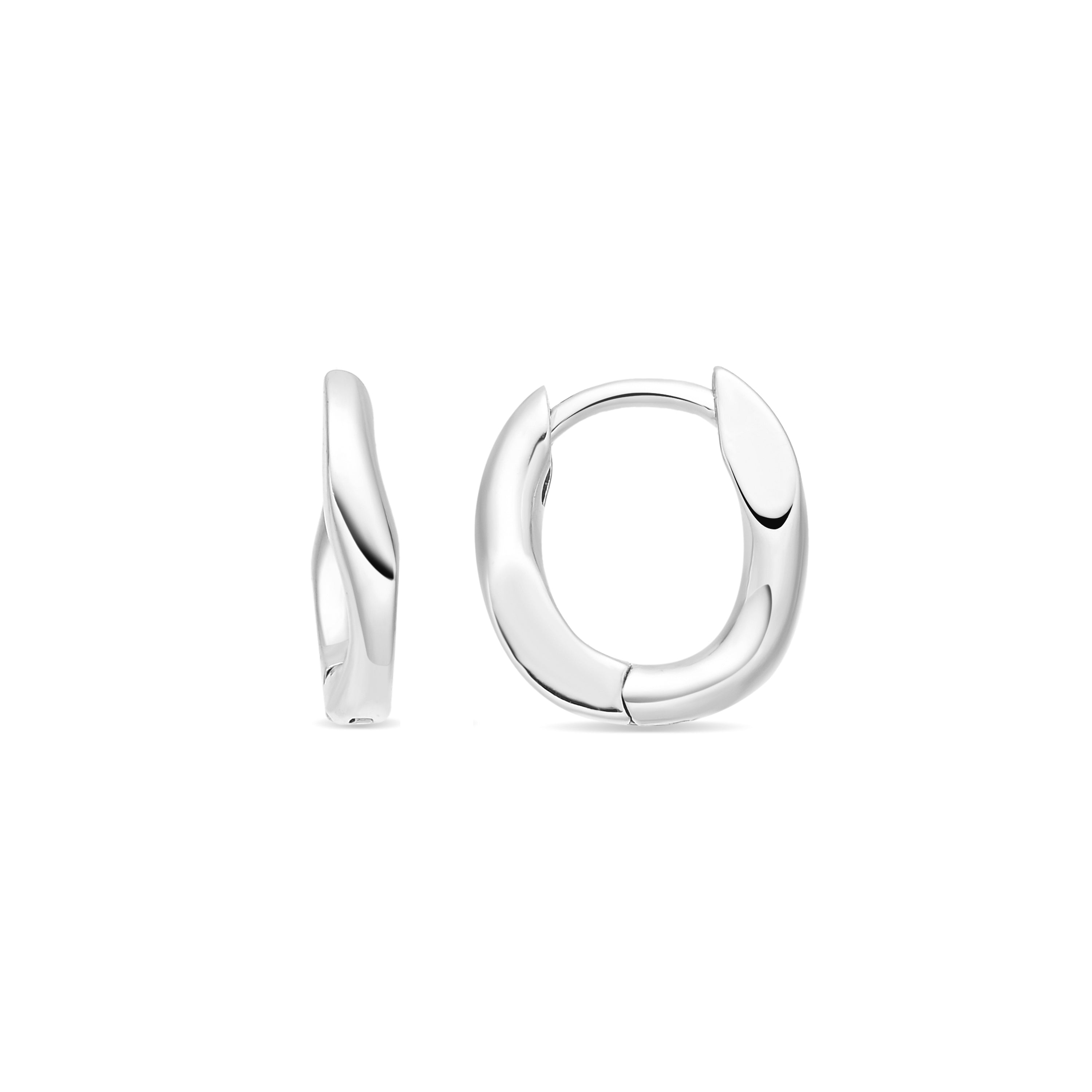 Silver Finish Earrings - Aelen
