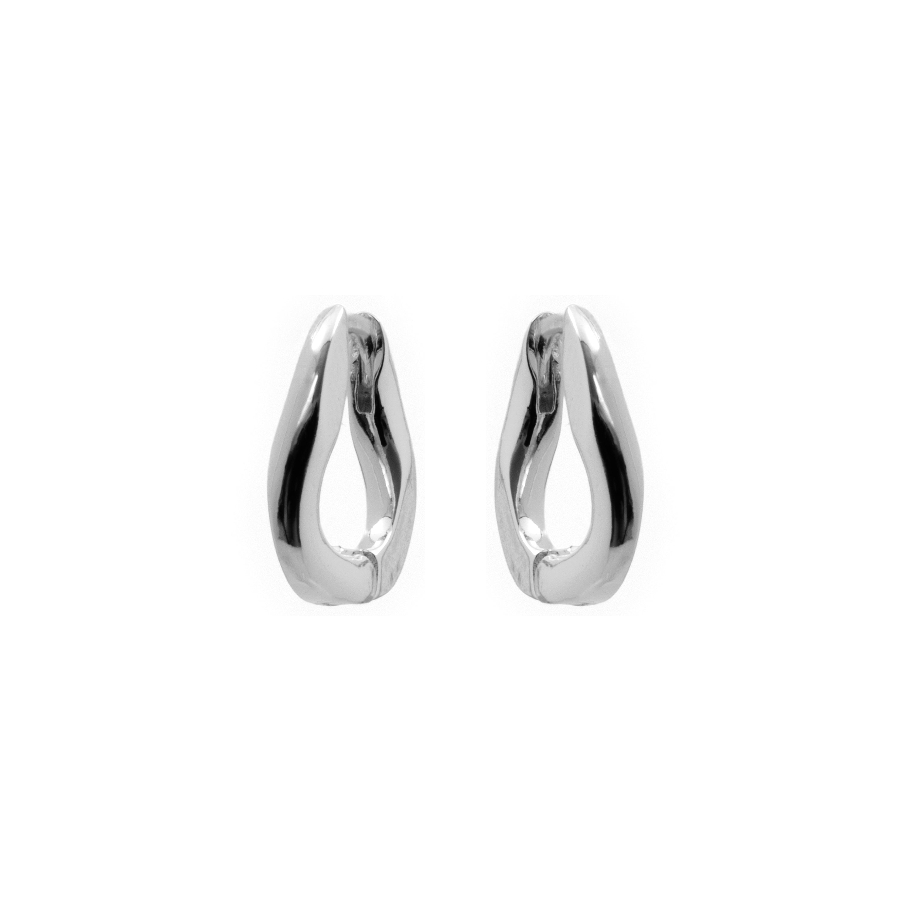 Silver Finish Earrings - Aelen