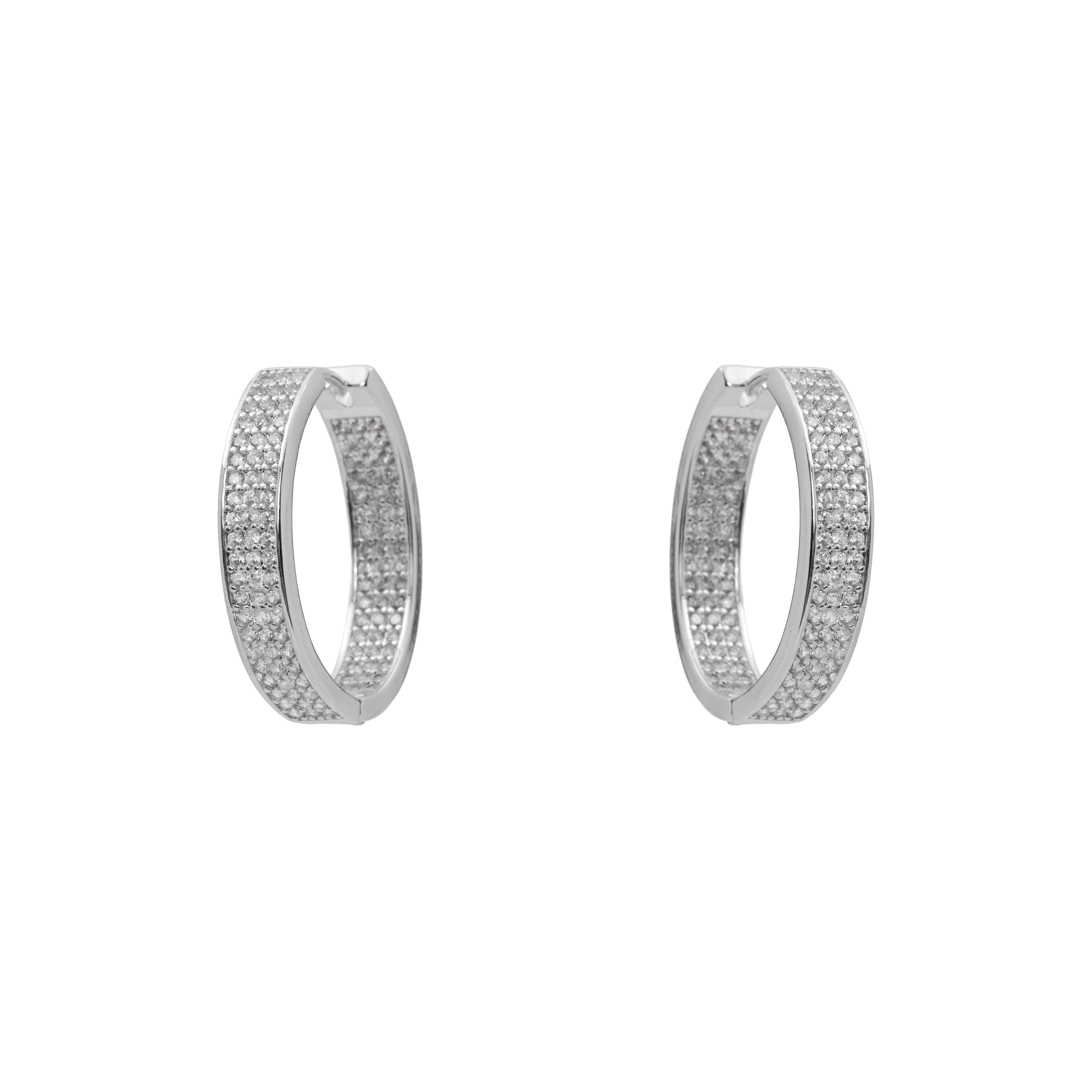 Pendientes Serze acabado plata - Serze