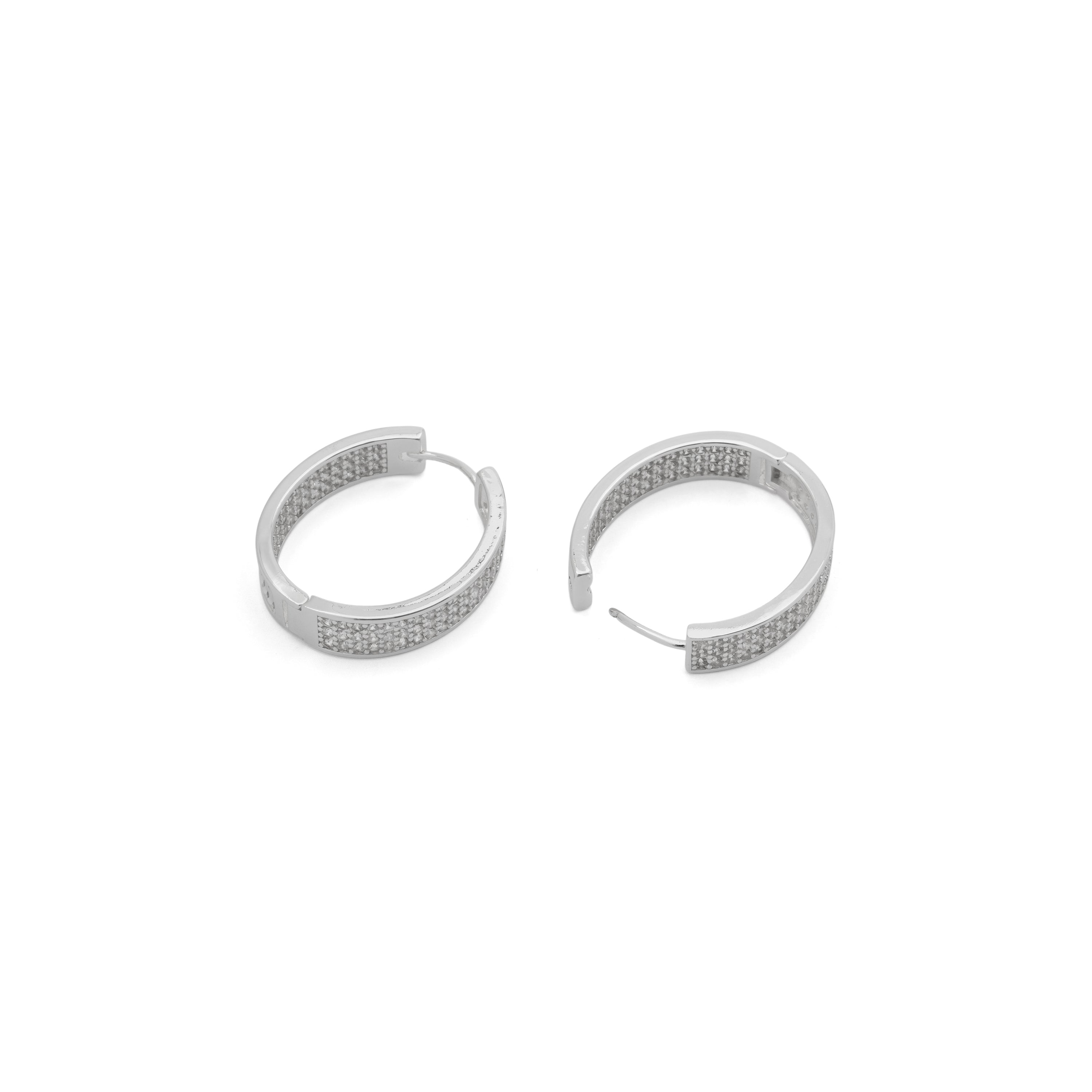 Pendientes Serze acabado plata - Serze