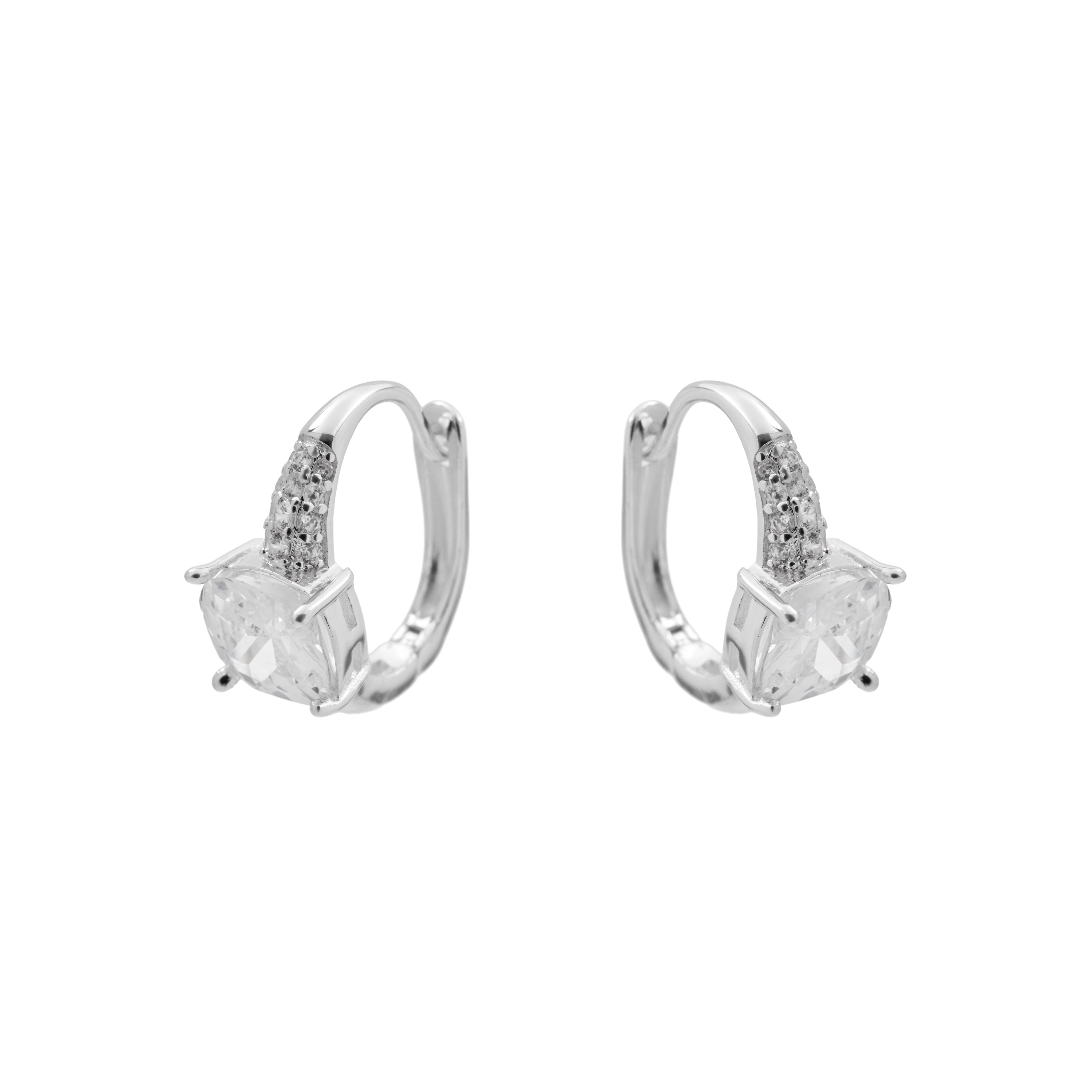 Pendientes Cumox acabado plata - Cumox