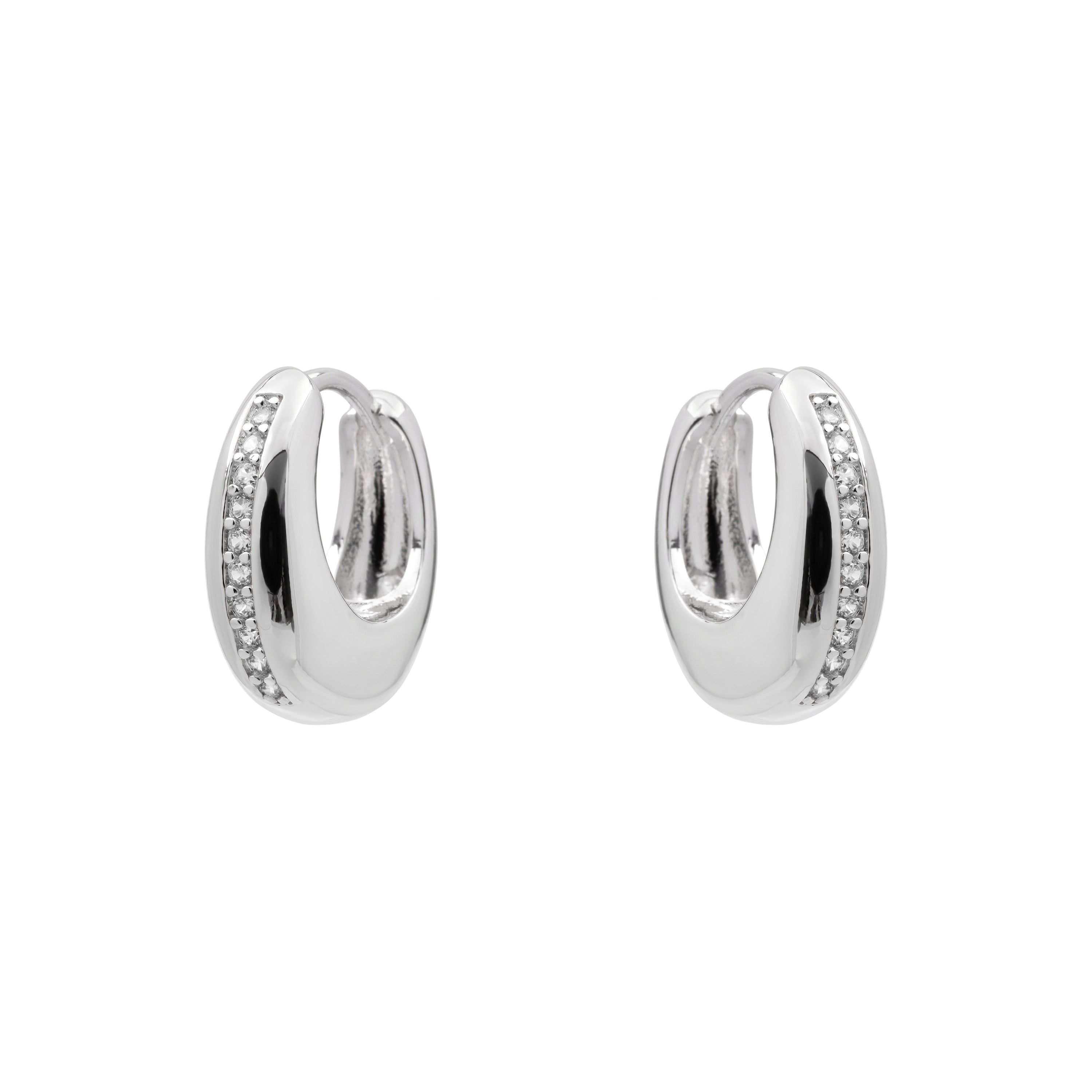 Pendientes Kaki acabado plata - Kaki