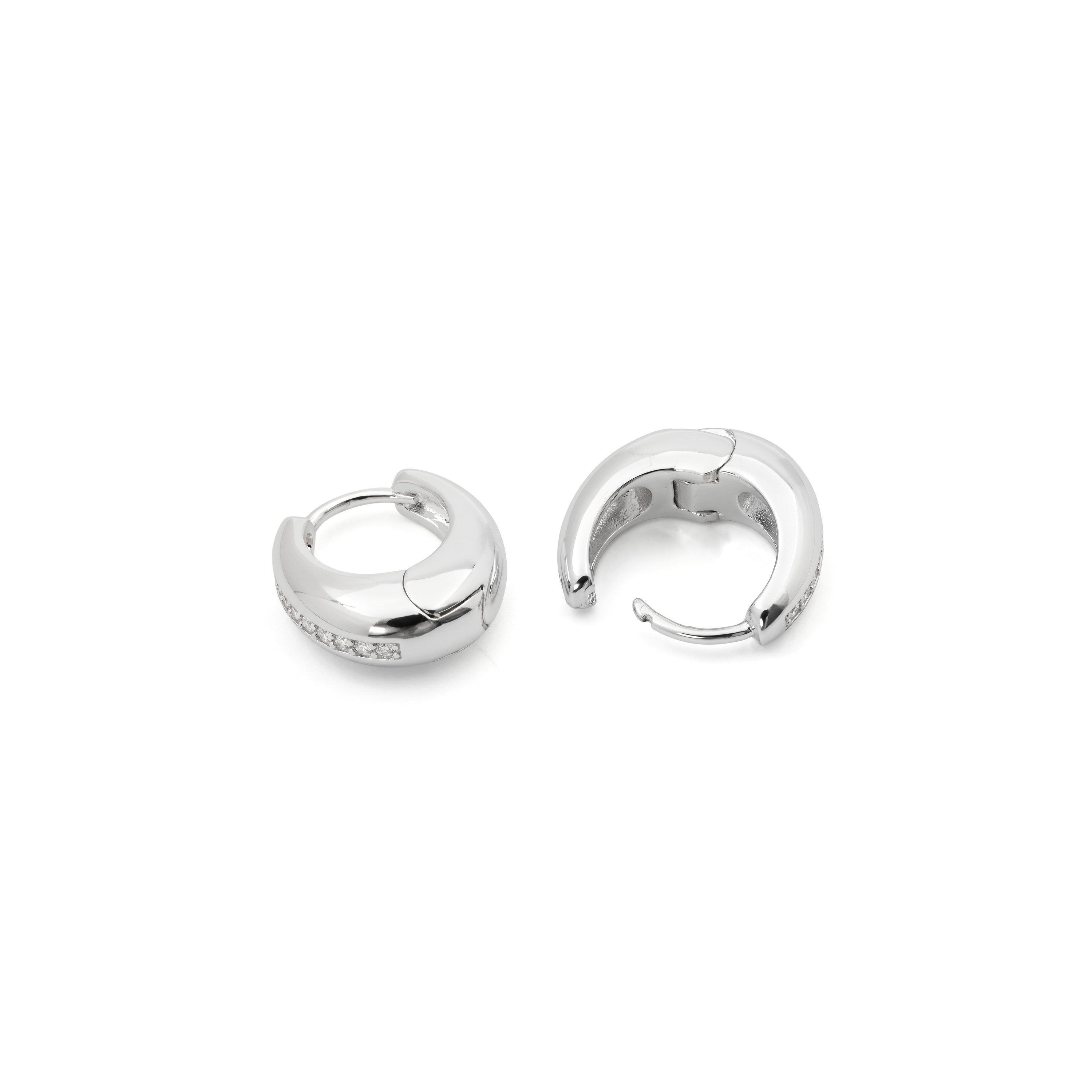 Pendientes Kaki acabado plata - Kaki