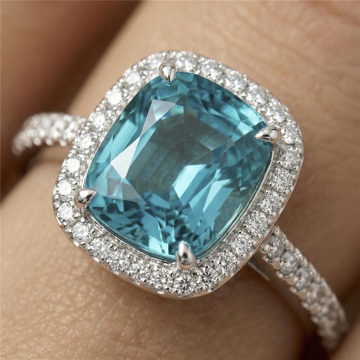 Ruby Cubic Zirconia Ring with Rhodium Finish - Kada