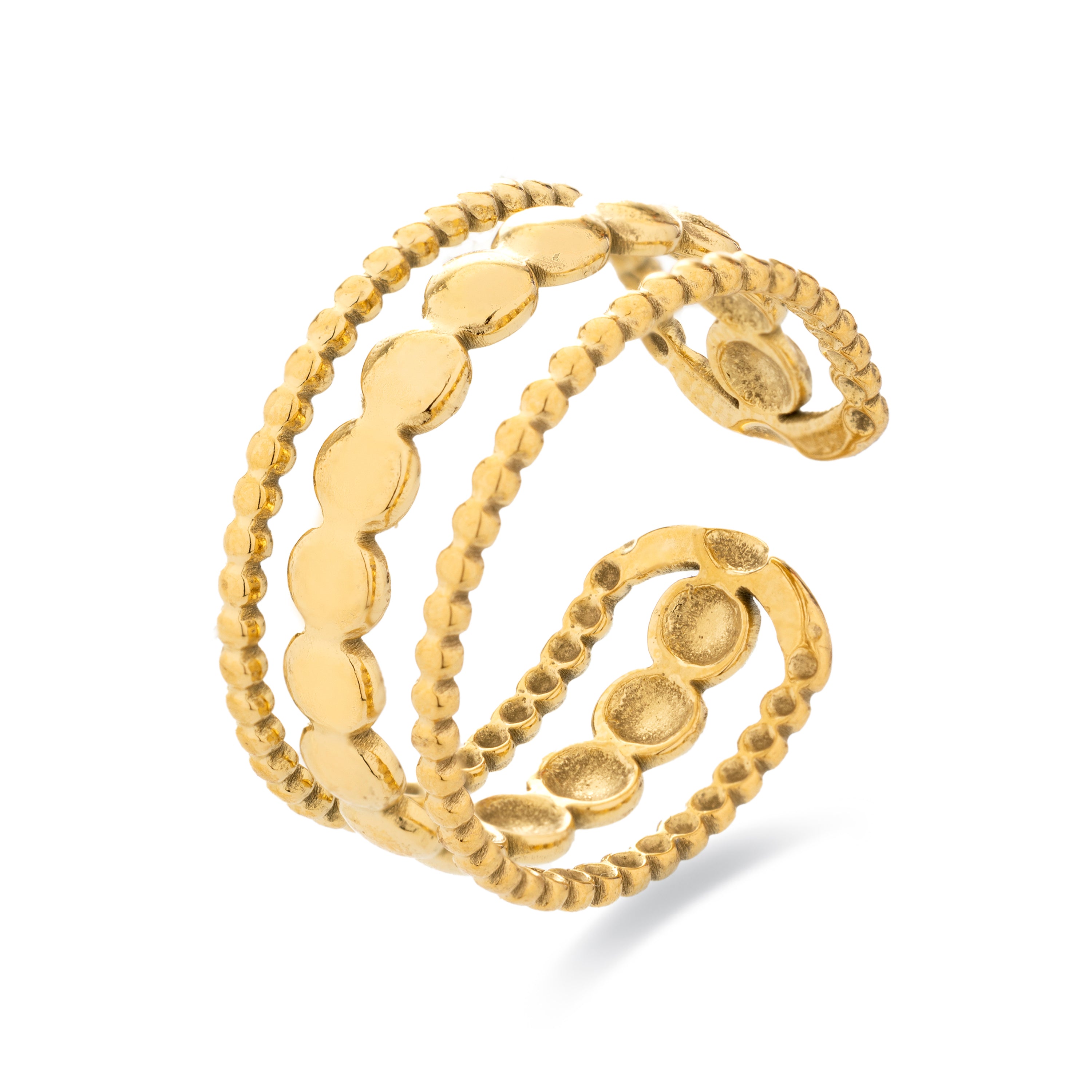 Bague finition rhodium - Faini