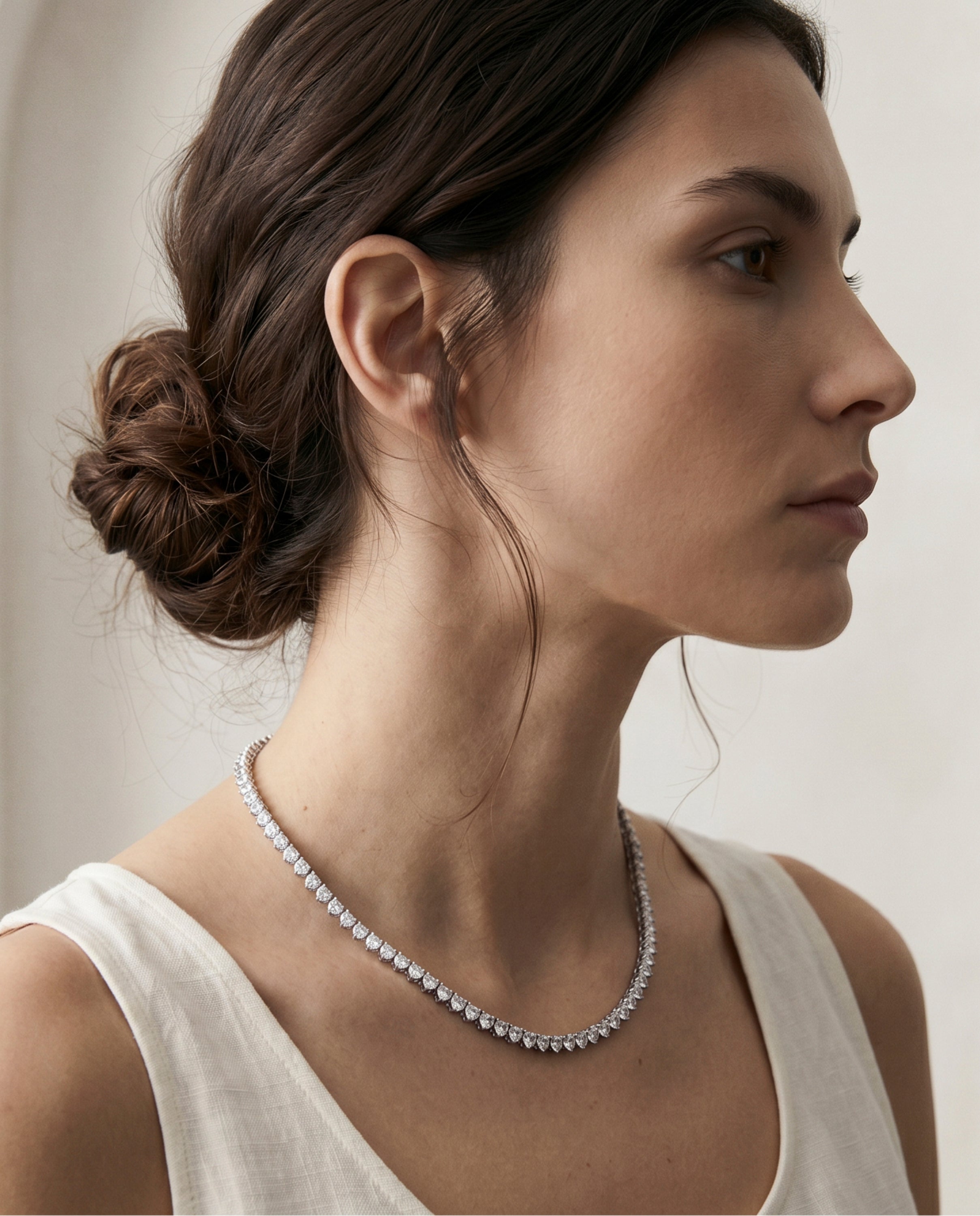 Halsband Huitwo Silberfinish - Huitwo