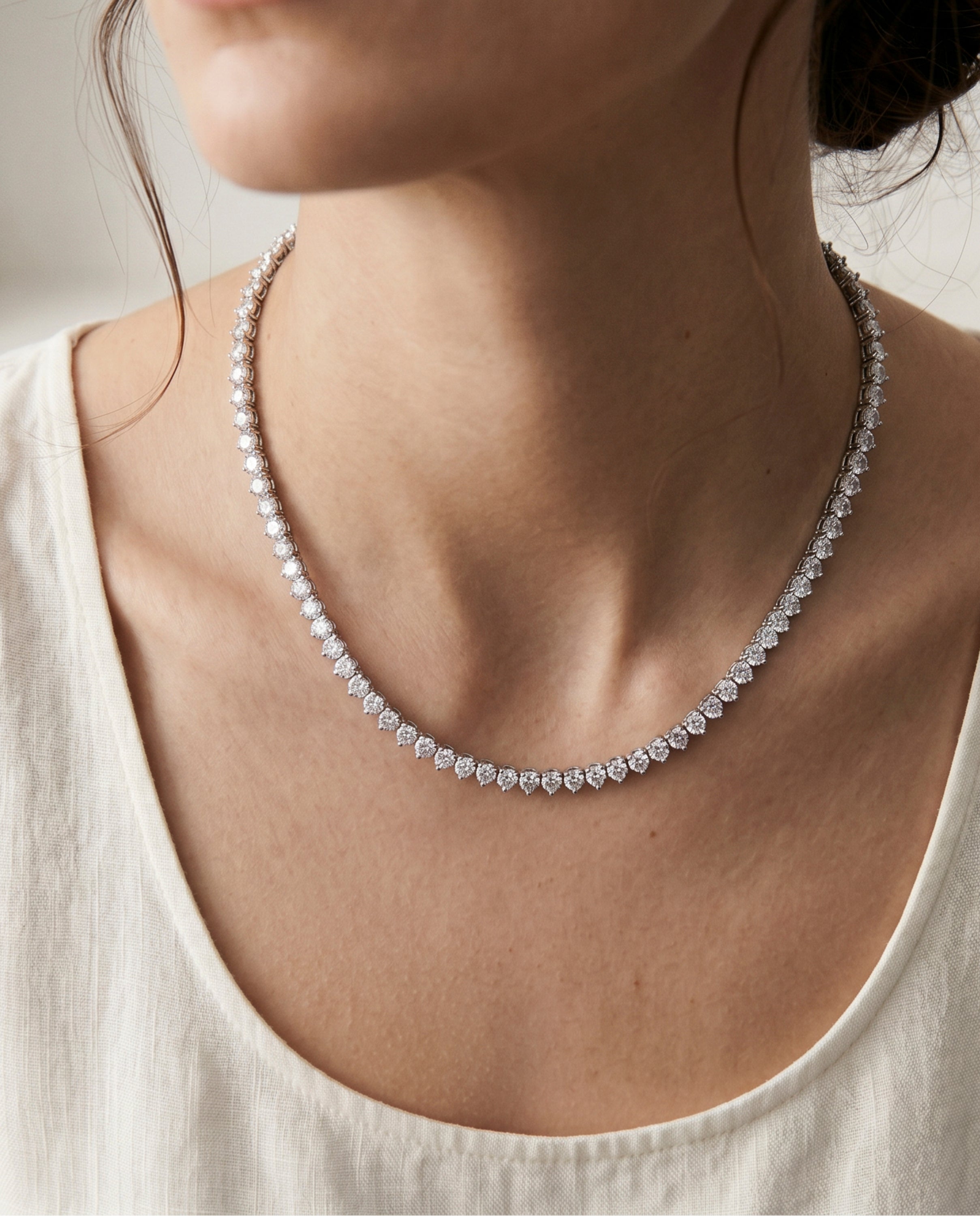 Halsband Huitwo Silberfinish - Huitwo