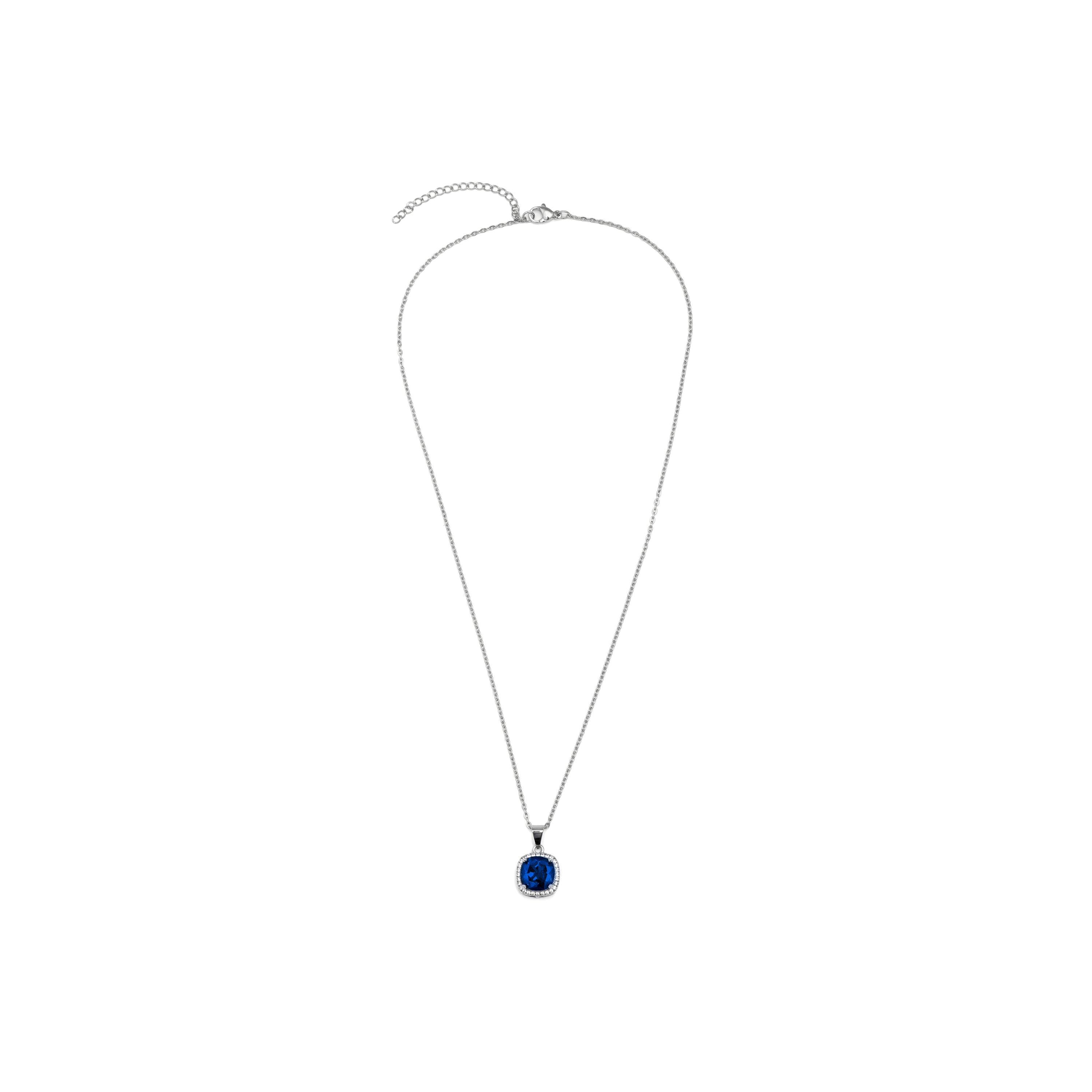 Collare di Zirconia Tanzanite finitura in rodio - Kada