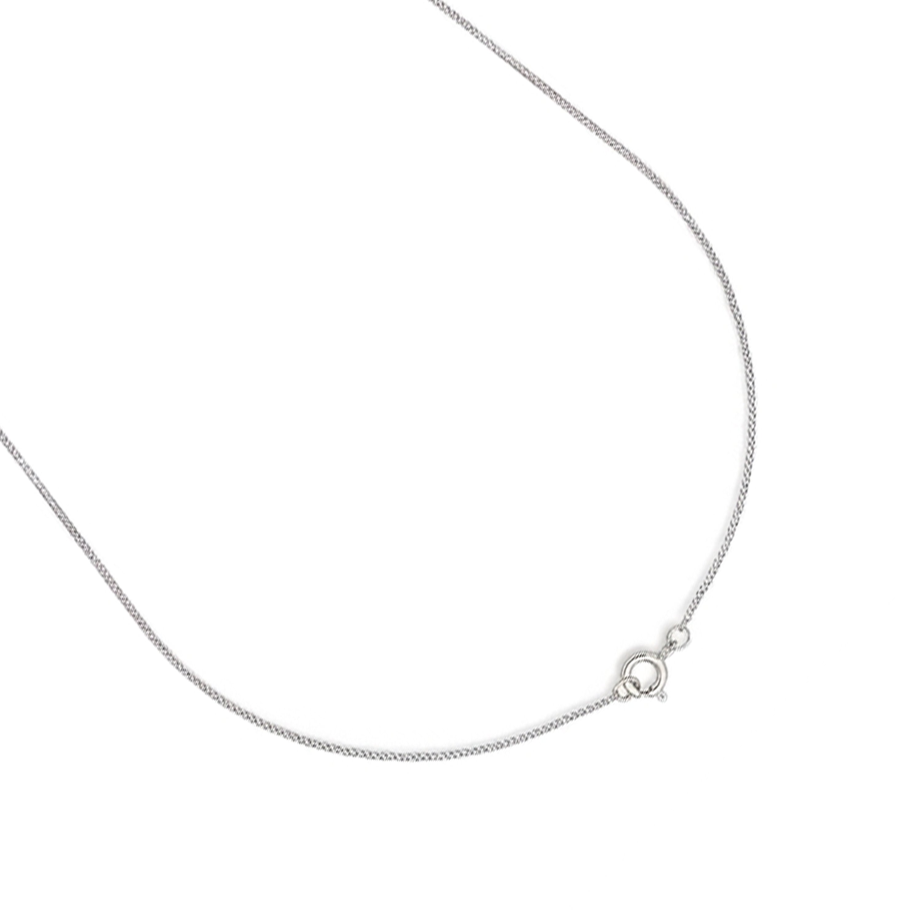 Multicolor Cubic Zirconia Necklace with Rhodium Finish - Nodiya