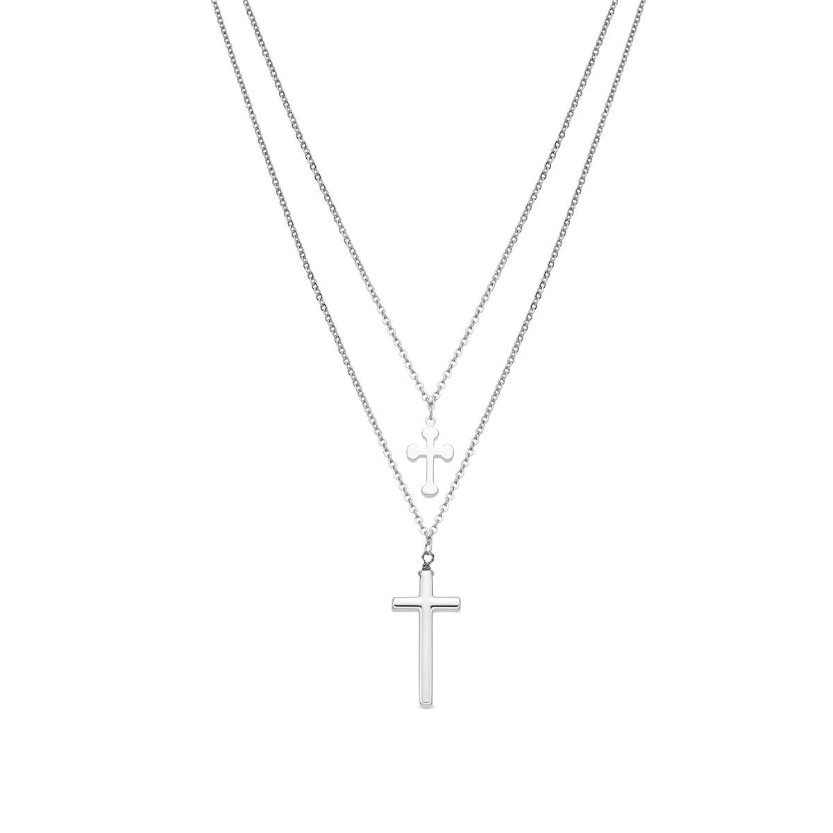 Frikca silver-finish necklace - Frikca GRAY