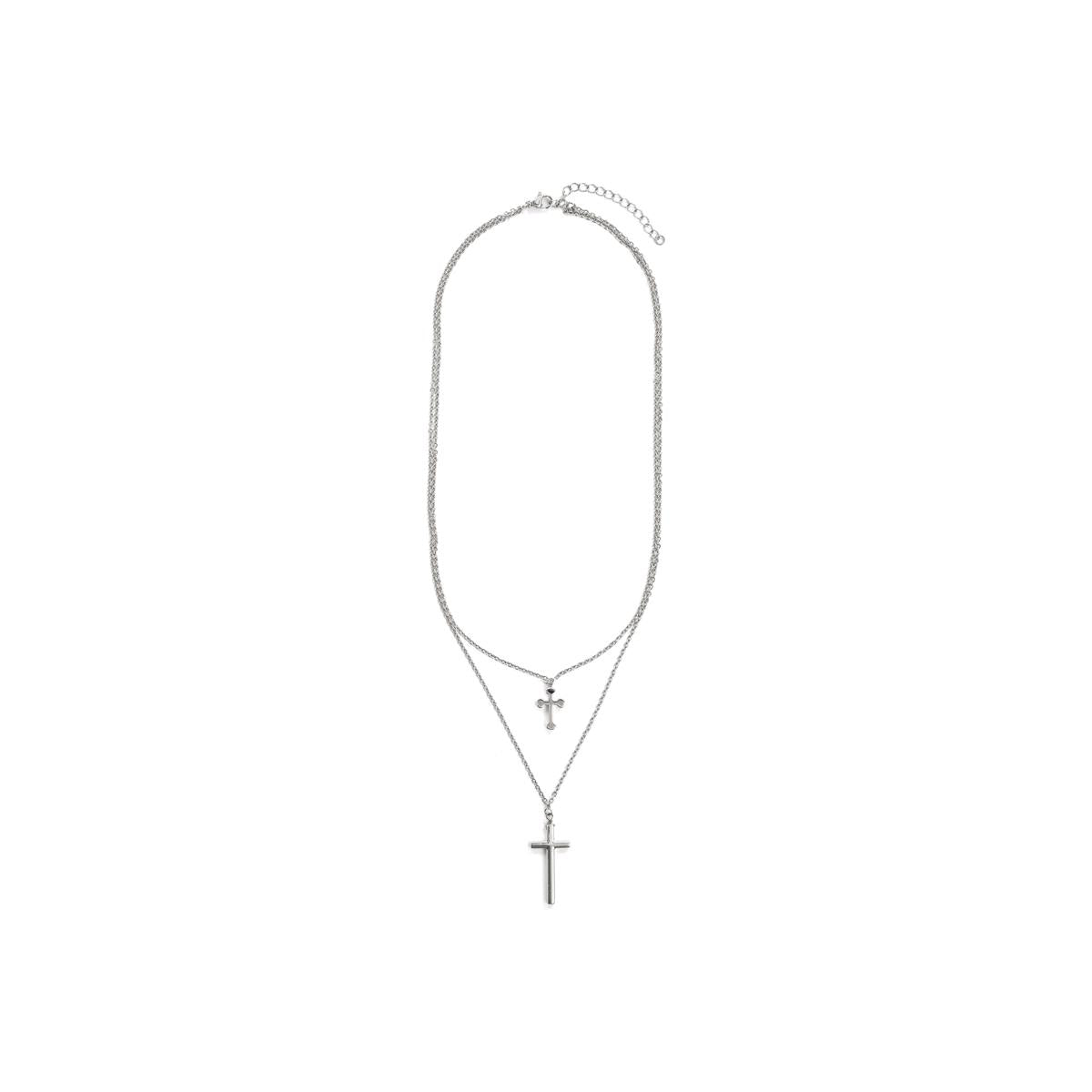 Frikca silver-finish necklace - Frikca GRAY